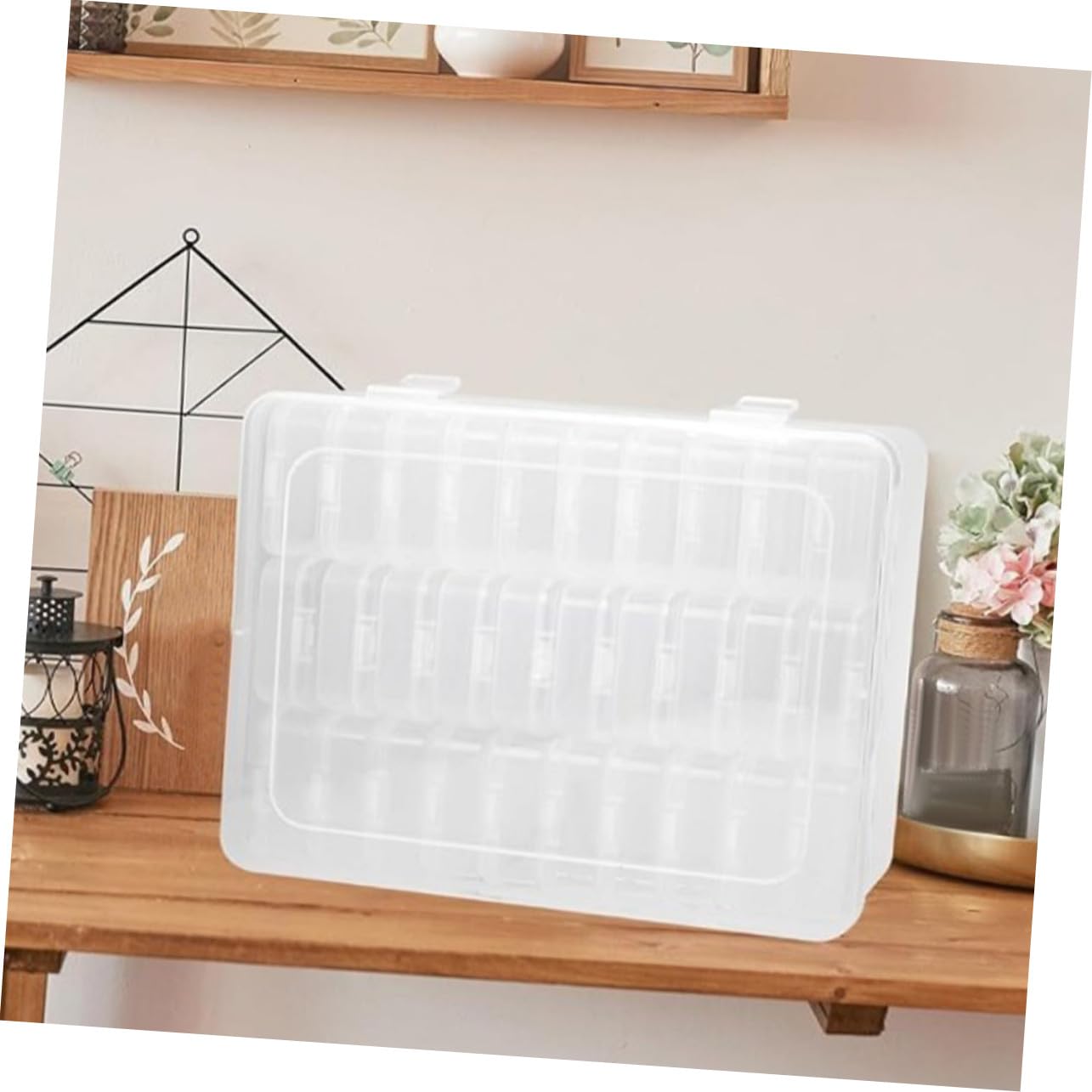 Artibetter 2sätze Kunststoffbox mit Deckel Transparent für Kleinteile Aufbewahrungsbehälter Teilebox Bastelbox Perlenorganizer Mini-schmuckorganizer DIY-projekte