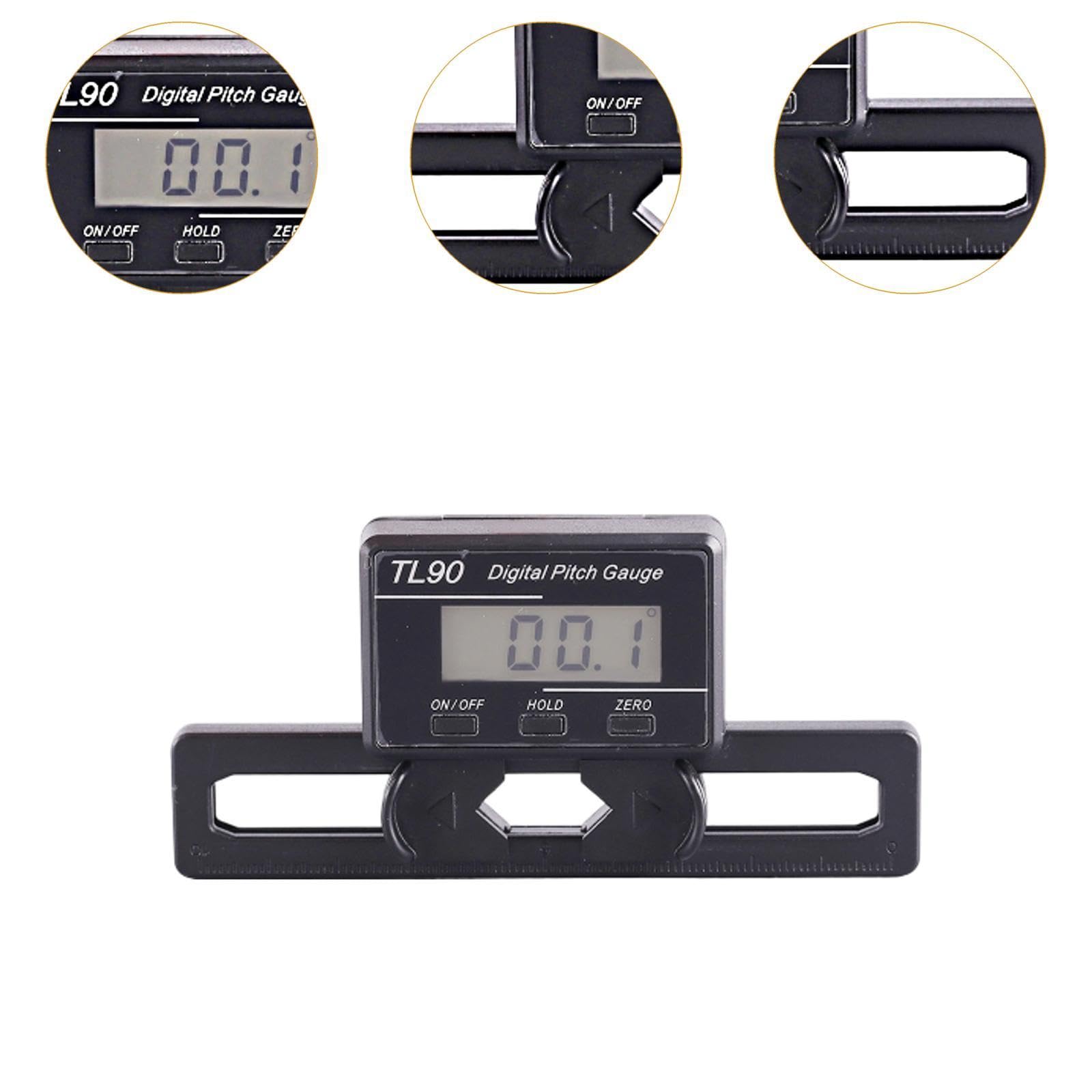 Pitch Gauge TL90 Digitale Pitch Gauge LCD Hintergrundbeleuchtung Display Klingen Winkel Messen Pitch Gauge TL90 Digitale Pitch Gauge LCD Hintergrundbeleuchtung Display Klingen Winkel Messen