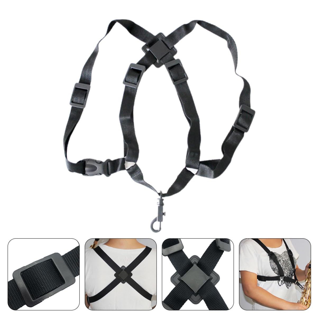 VICASKY 4pezzi Regolabile Per Tracolla Imbottita Per Per Adulti e Accessorio Per Musicisti