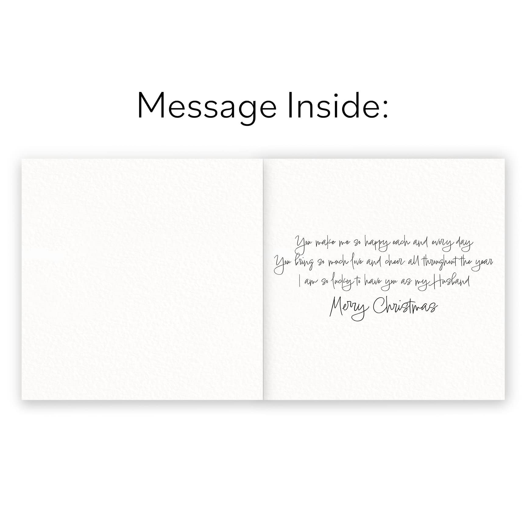Hunts England Husband Artistic Christmas Card, With All My Love At Christmas For The Most Wonderful Husband - Image 2