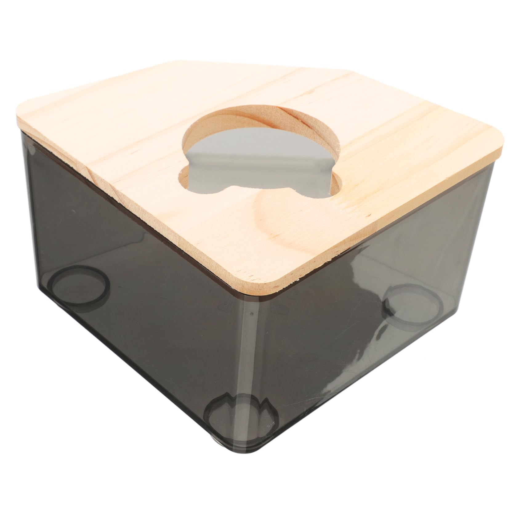 INOOMP 5piezas Caja De Baño De Arena para Hámster y Chinchilla Inodoro Transparente Antisalpicaduras Accesorio Práctico para Mascotas Pequeñas para Baños y Excavaciones