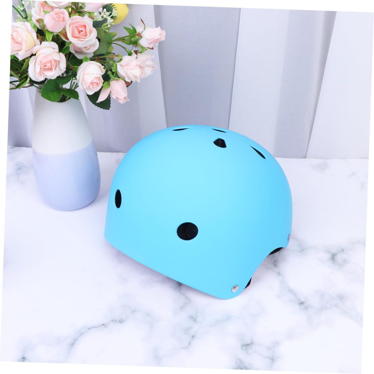 Casco 49-53 Cm para Niños y Adultos Azul de Seguridad