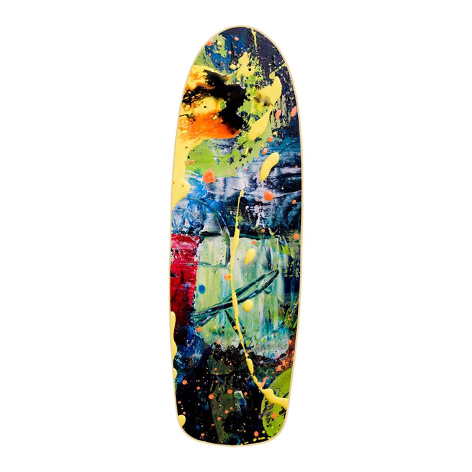 Tavola da skateboard colorata in legno, accessorio di ricambio