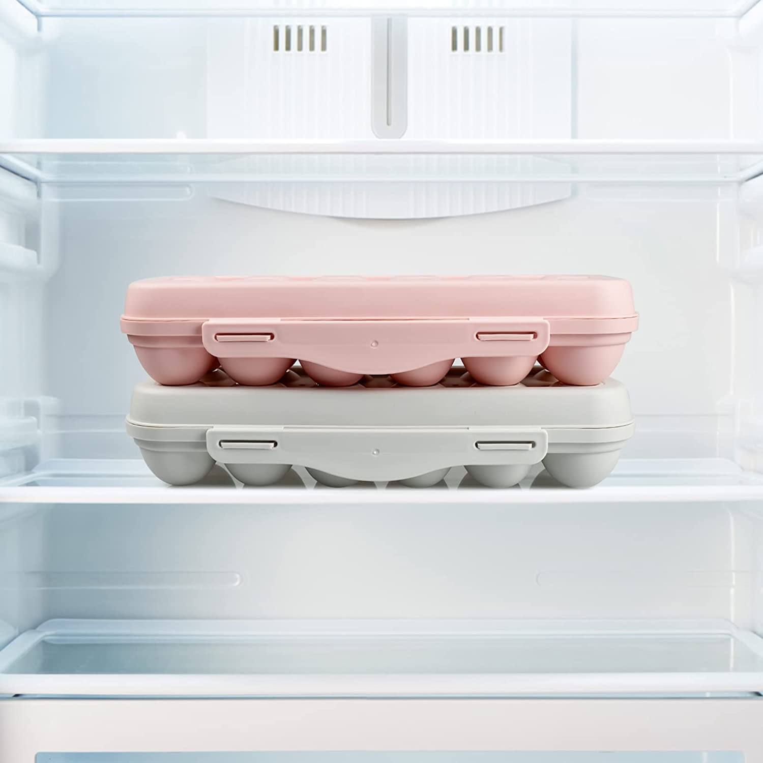 2 Stück Eierbox Transparent - 10 Eier Behälter Für Kühlschrank & Transport