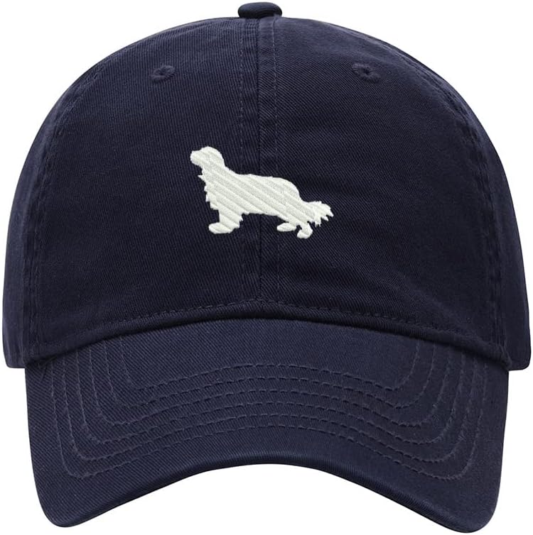 Baseball Cap Men Charles Spaniel Embroidered Washed Cotton Dog Hat Baseball Caps