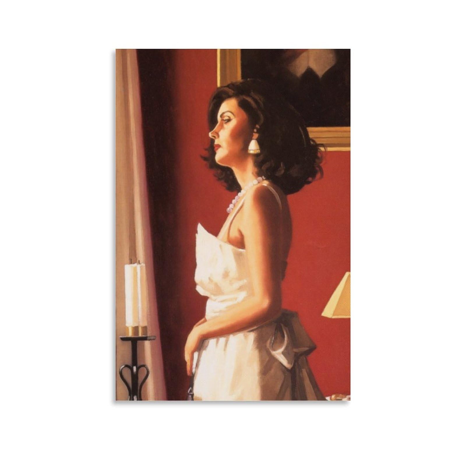 Love Story by_Jack_Vettriano Wall Art Prints Poster Canvas Wall Art Picture Prints Hanging Photo Decor Home Artworks 08x12inch(20x30cm)