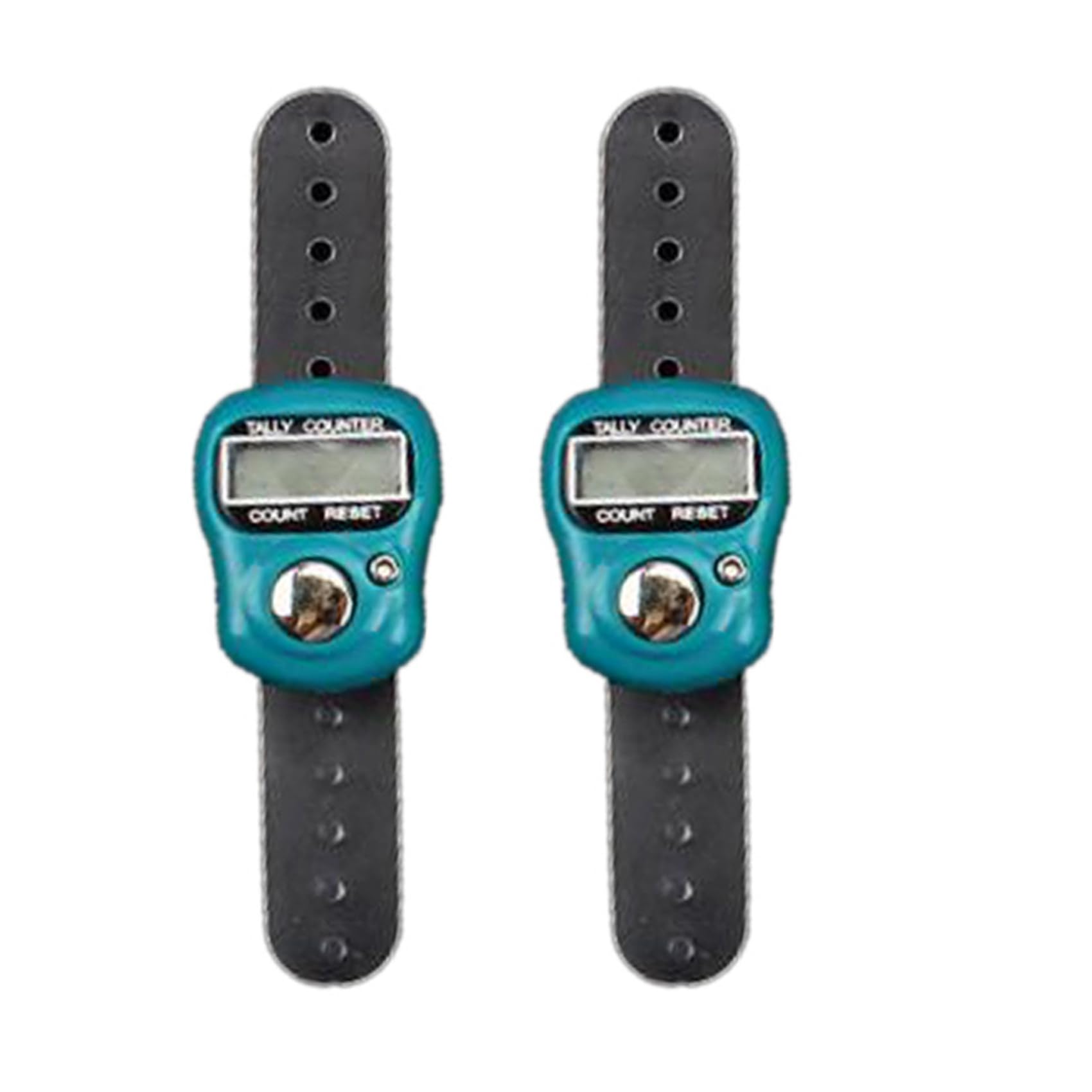 Kealbaus Random Color 2X Lcd Electronic Finger Hand Ring Knitting Row Tally Counter Pedometer Digital Hand Tally Counter