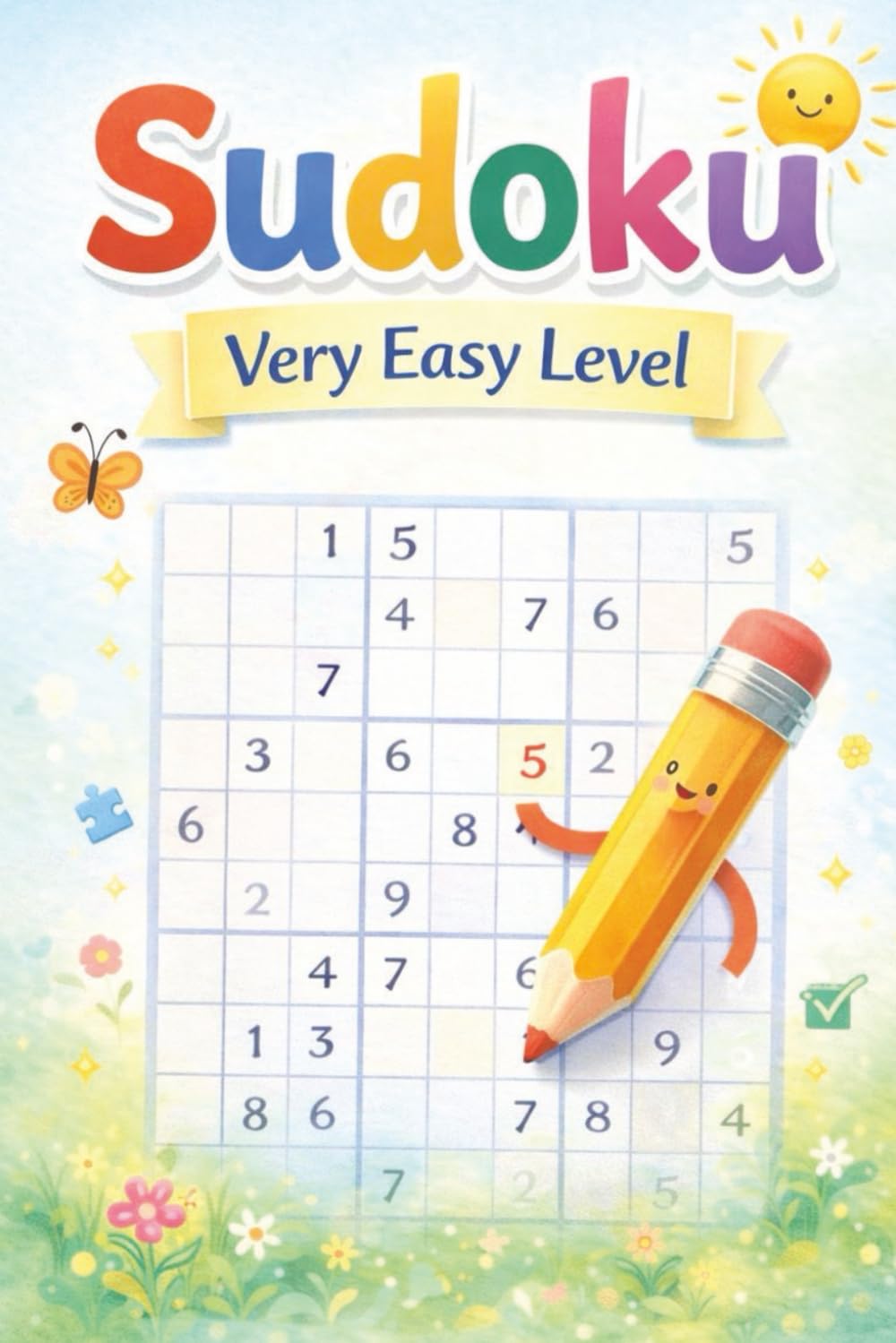 Sudoku Very Easy Level: Relaxing Puzzles for Beginners of All Ages