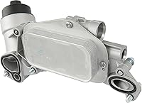 Vista 5 de Adaptador de conjunto de carcasa de filtro de enfriador de aceite de motor con junta, inserto, tapa compatible con Chevy Cruze Sonic Malibu Aveo