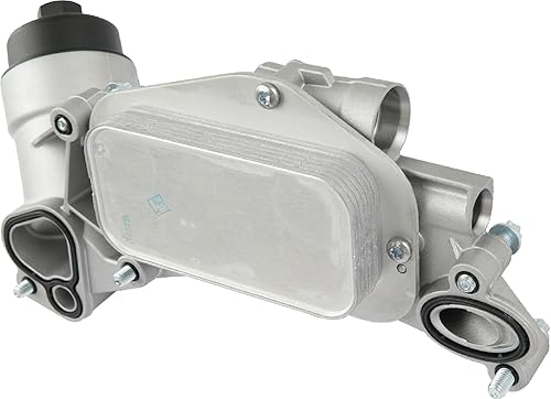 Miniatura 5 de Adaptador de carcasa del filtro del enfriador de aceite del motor con junta, inserto, tapa compatible con Chevy Cruze Sonic Malibu Aveo 2008-2019,