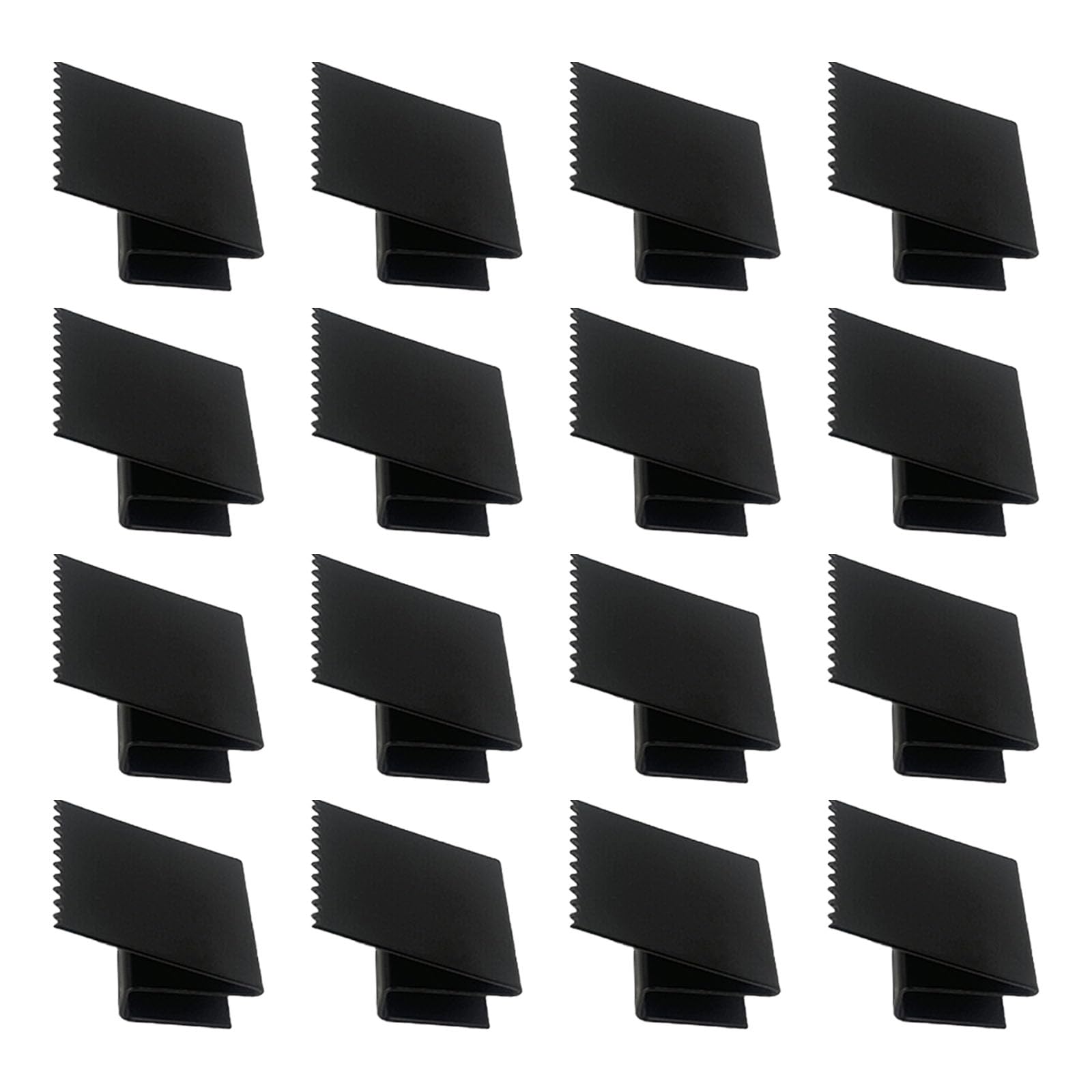 16 Piece Strong Steel Typhoon Window Clip General Fit Storms Shutter Fasteners for Extreme Weather Use Not Typhoon Metal Window Clip
