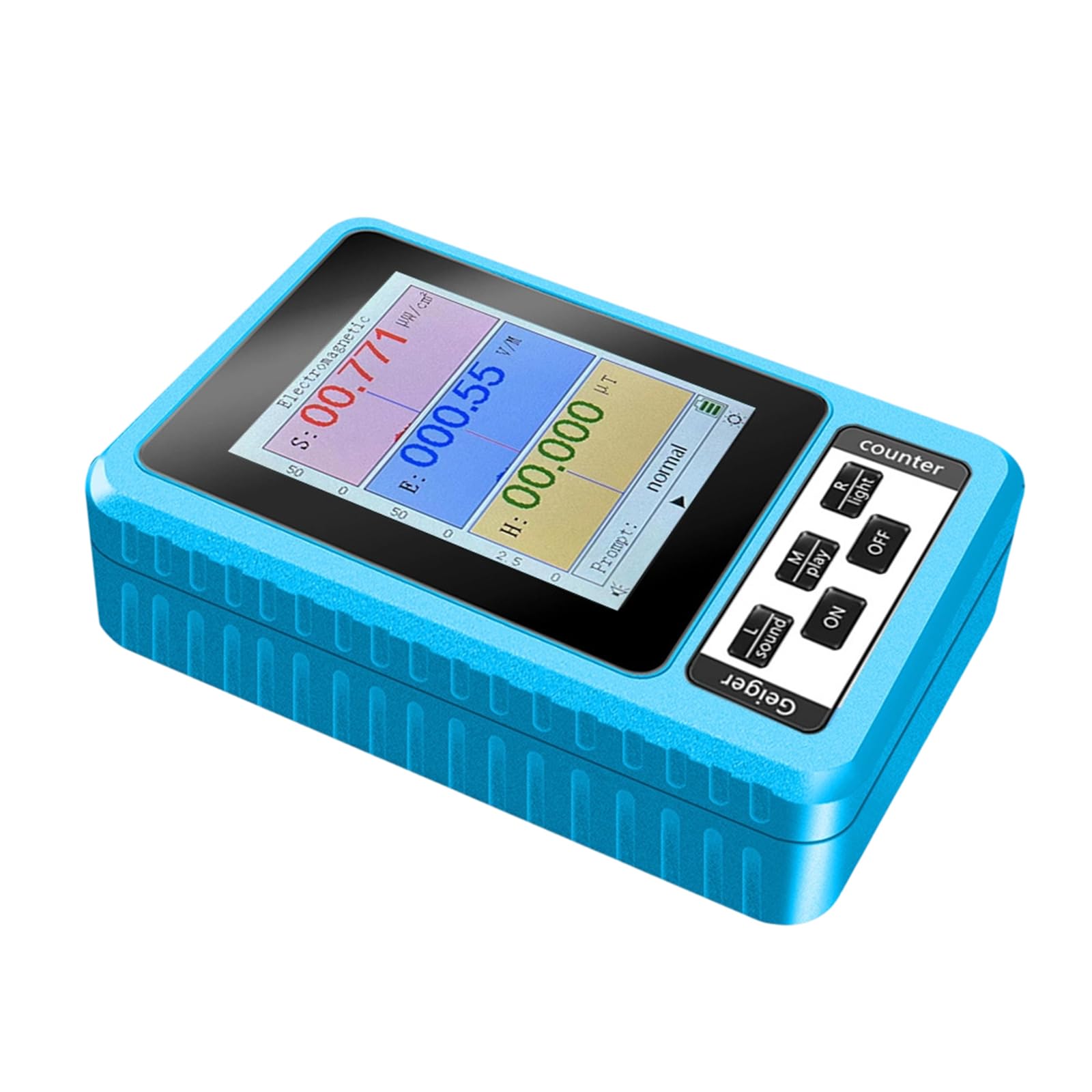 Ordinaryone Blue Digital Electromagnetic Field Tester With Realtime Data Display And Storage Feature For Radiation In Various Environment Radiation Detector For Home