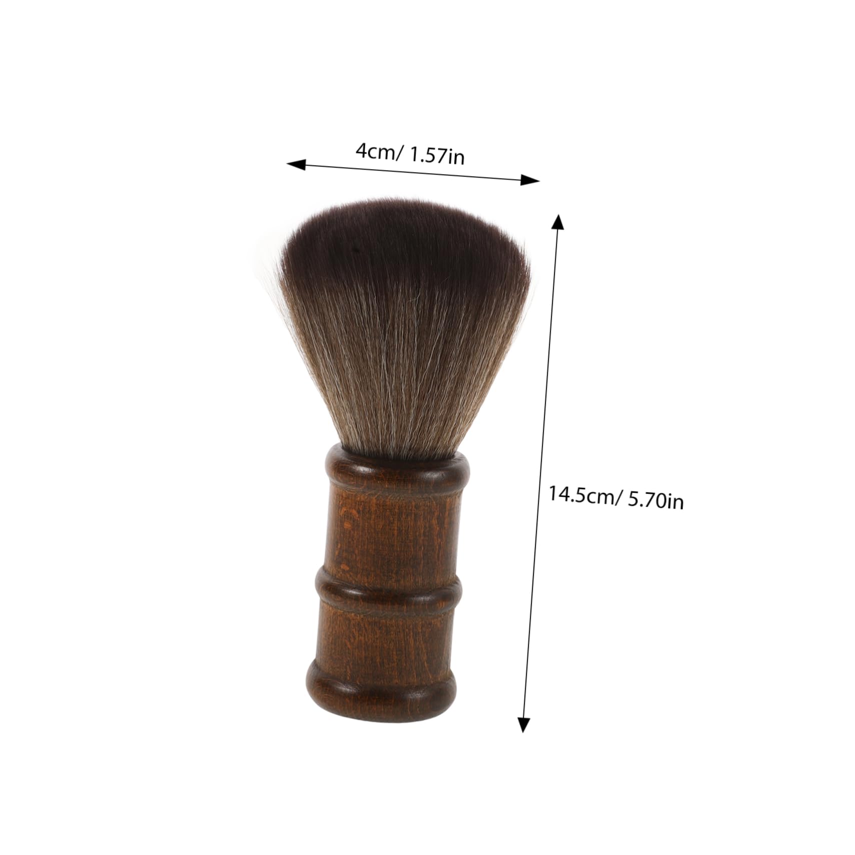 SAFIGLE Hairdressing Brush Barbers Styling Neck Hairbrushes Bristles Hairdresser Face Scalp Collar Stylist Salon Sweep Duster Brush Cleaning for Detangle Style Barber Supplies Fiber Wool