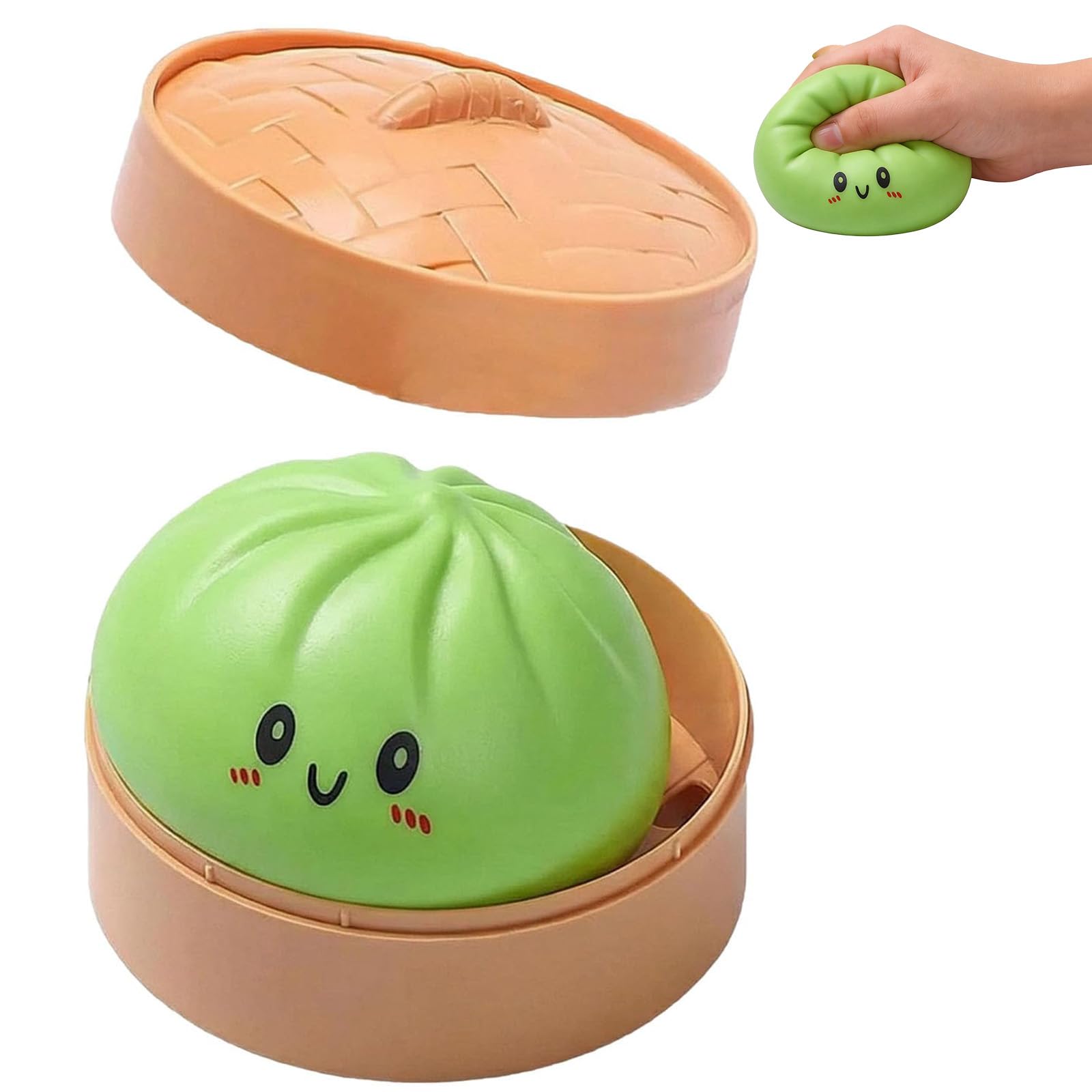 Juguete Squishy De Dumpling – Bola Antiestrés Suave Y Elástica Para Adultos Y Niños, Alivia La Ansiedad