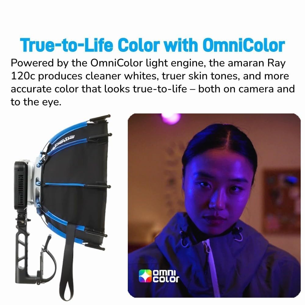 Amazon | amaran Ray 120c RGB LEDビデオライト 120W 定常光ライト
