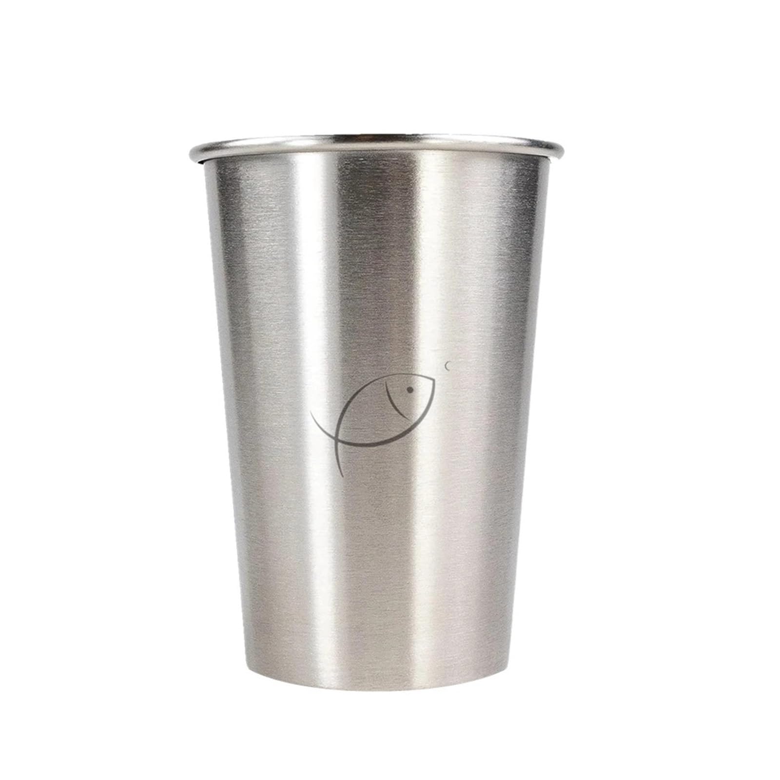 Edelstahlbecher, Pint-Becher, Becher, Metallbecher, stapelbare, Metall-Trinkgläser for Zuhause, Camping, Bar Für Reisen Camping(5Pcs 350ml)
