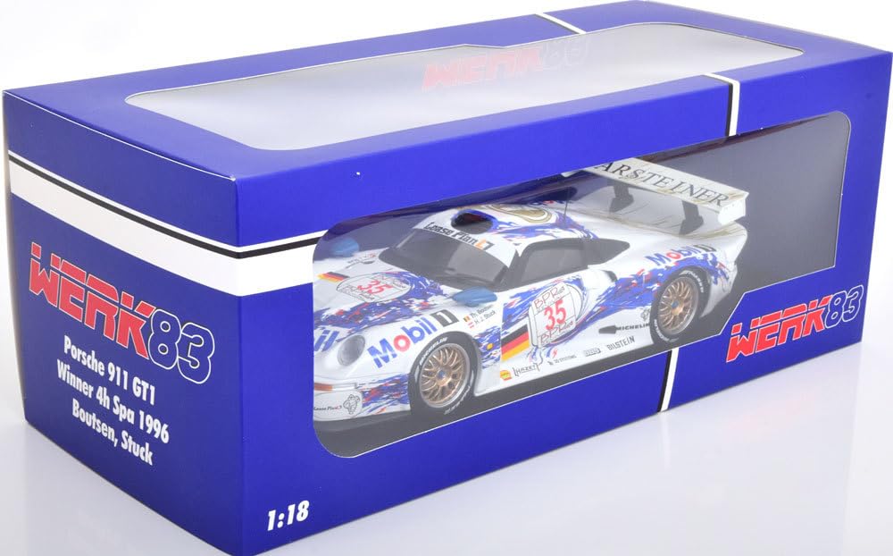 WERK83 1/18 ポルシェ 911 GT1 #35 スパ4H 1996 Porsche 911 GT1 #35 Sieger 4h Spa 1996 Boutsen, Stuck 1:18