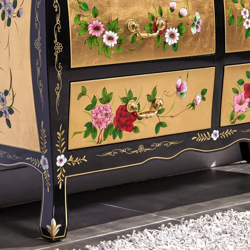 Amazon｜gloria_sakura グロリアサクラ チェスト タンス 設置費込 金箔 