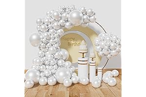 Pearl White Balloon Garland Kit for Diverse Occasions
