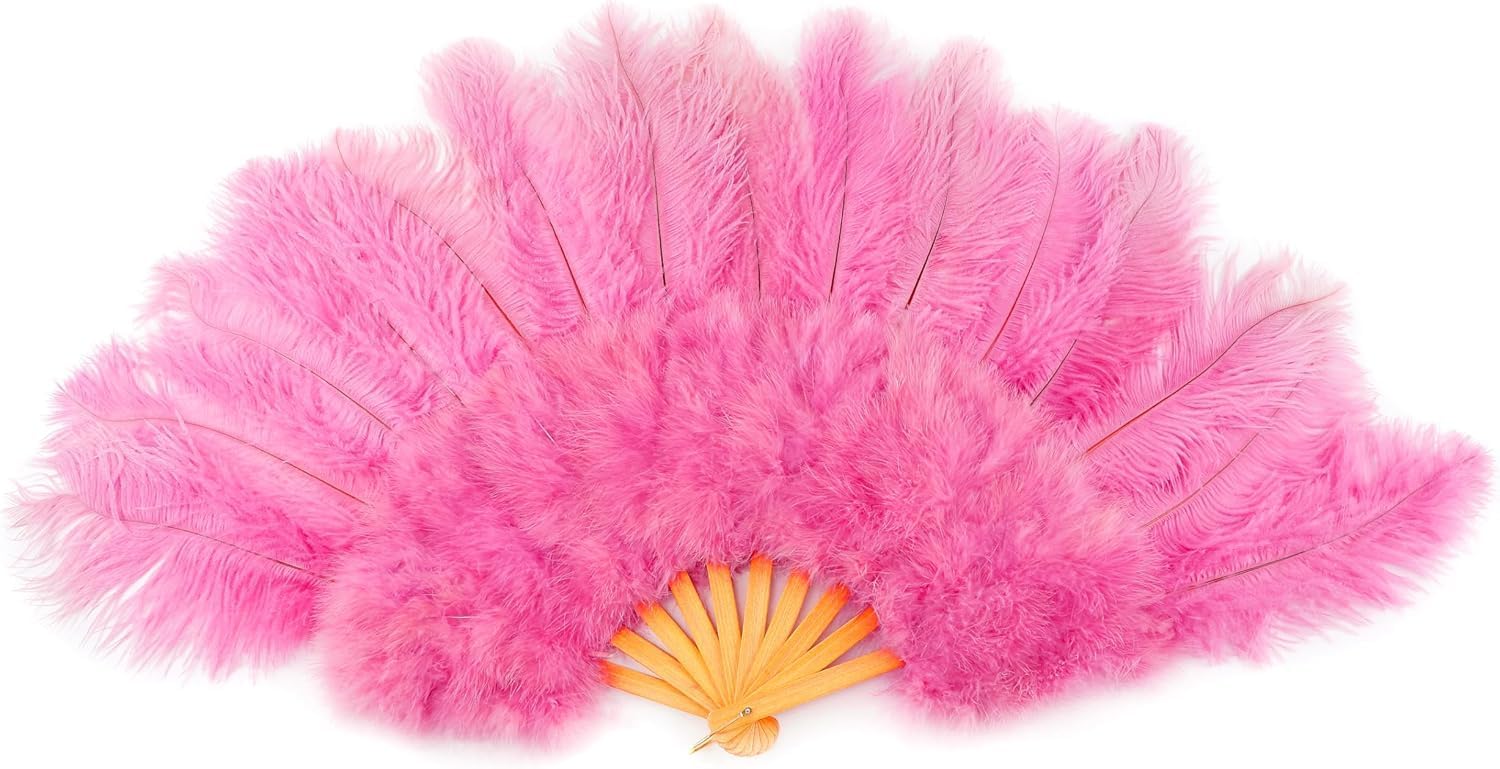 ZUCKER Large Ostrich Prime Femina Feather Fan