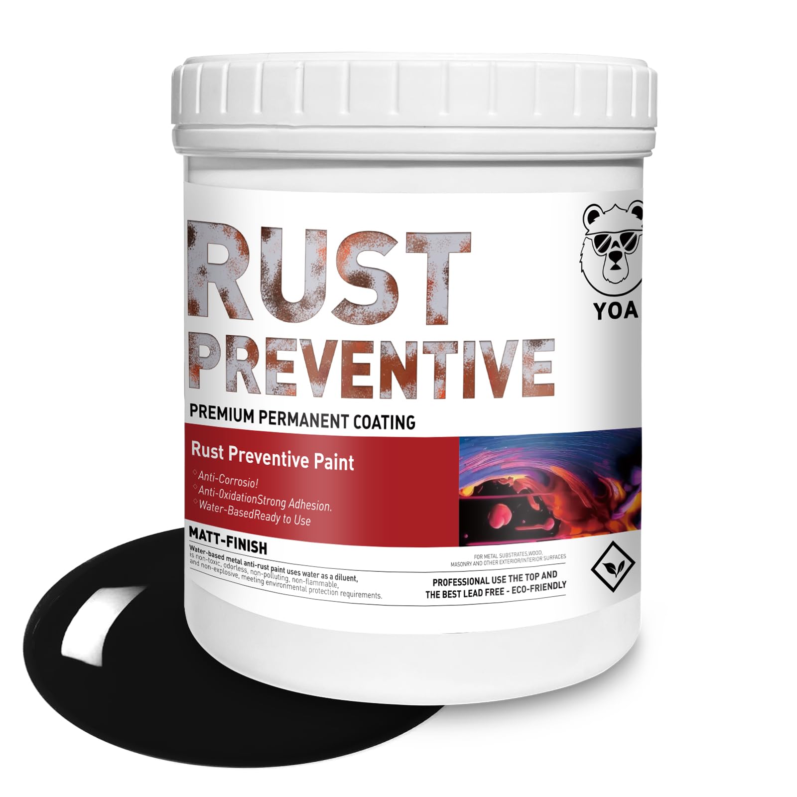 YOA Metal Paint, Water-Based Rust-Proof Paint | 32 fl oz