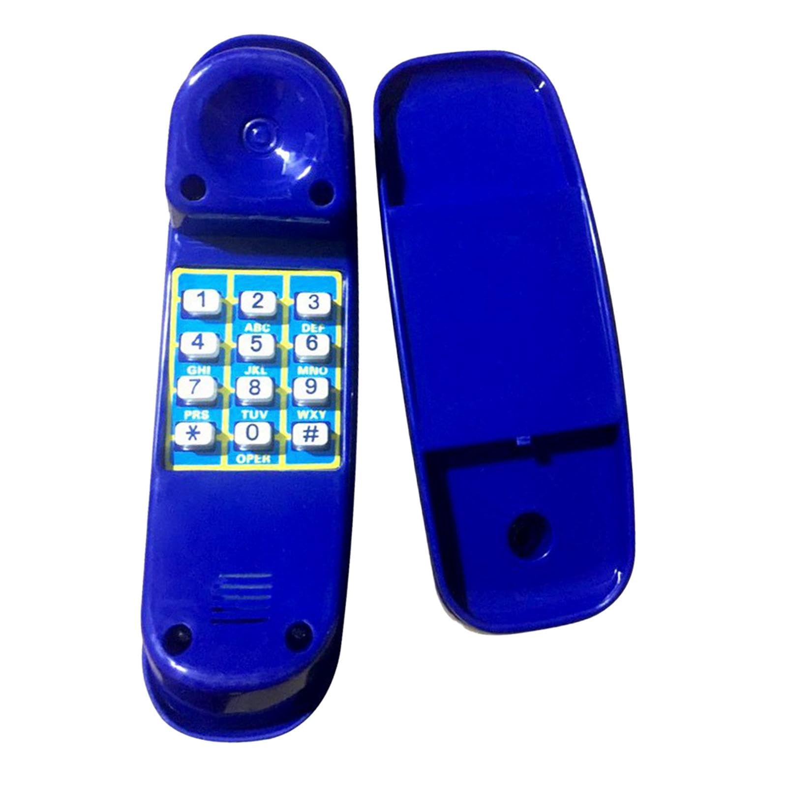 Kids Swing Set Phone Toy Pretend Play Tree House Pretend Numeric Key Telephone for Interactive Learning Ages 3+ Kids Children , Blue
