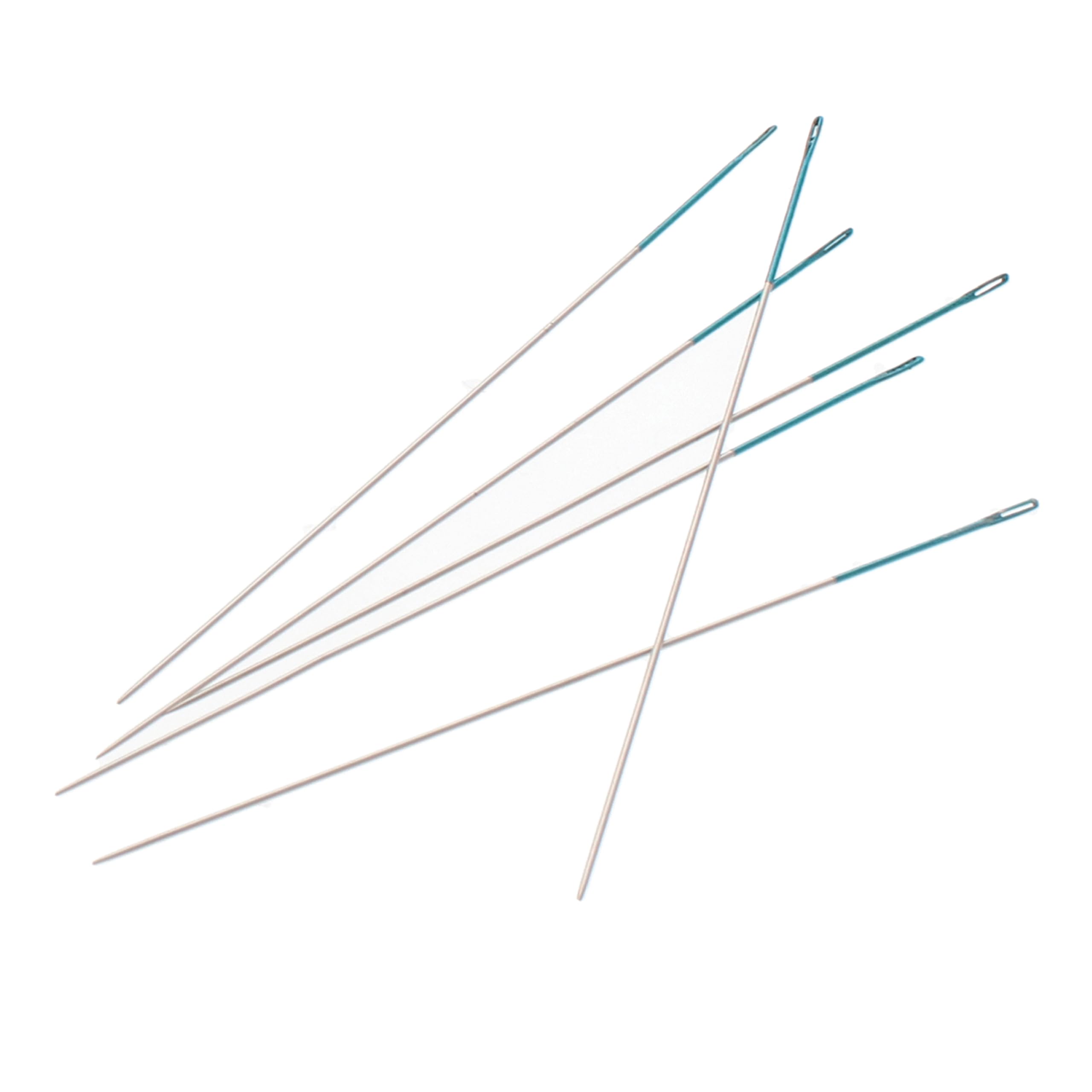 ColorEYES Beading Needles, Size 11, 1 Card (6 Needles), Blue Colored Tip for Easy Identification of Size, Use for Loom Weaving Bead Work, Off-Loom Stitch & Jewelry Making w/Seed Beads