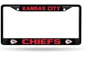 Rico Industries NFL Kansas City Chiefs Black Chrome Frame with Printed Inserts