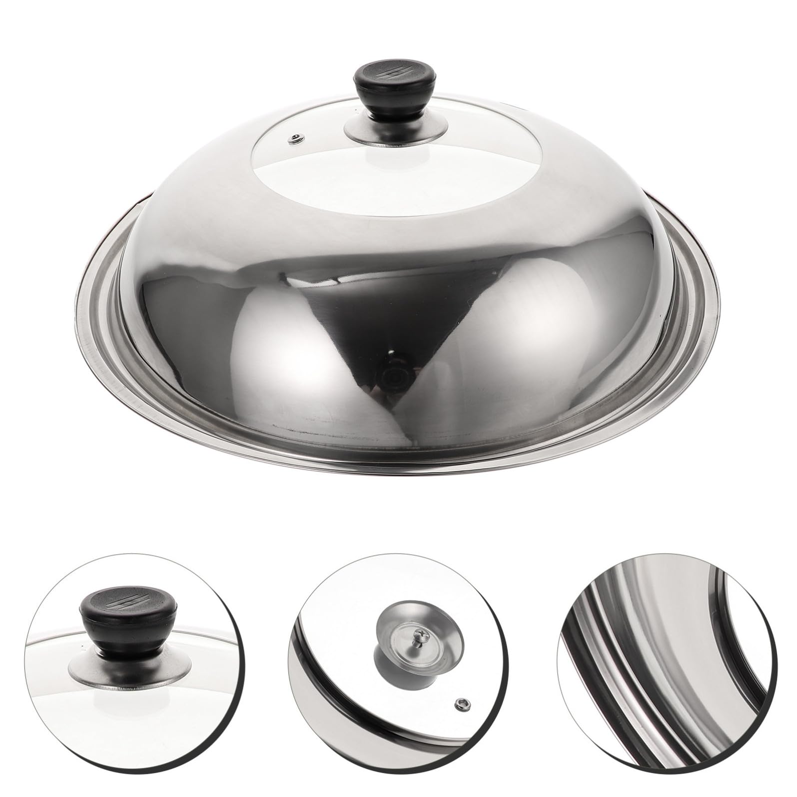 Coperchio e Conservazione del Calore in Acciaio Inossidabile per Pentola Protezione Antispruzzo Design Raffinato e Superficie Liscia per Cucina