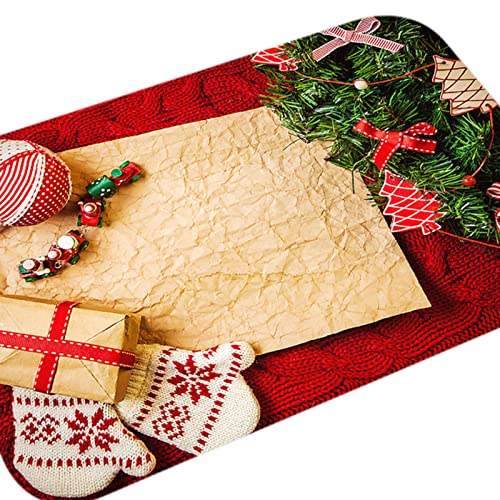 Image of Christmas Door Mat Anti-Slip Home Decor for Entrance New Year Indoor Outdoor Style 8