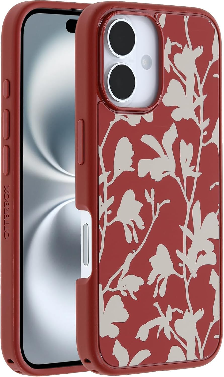 OtterBox iPhone 16 (Only) - Symmetry Series+ Case - Autumn Rust (Red) - Snaps to MagSafe - Ultra-Sleek - Raised Edges Protect Camera &amp; Screen - Non-Retail Packaging