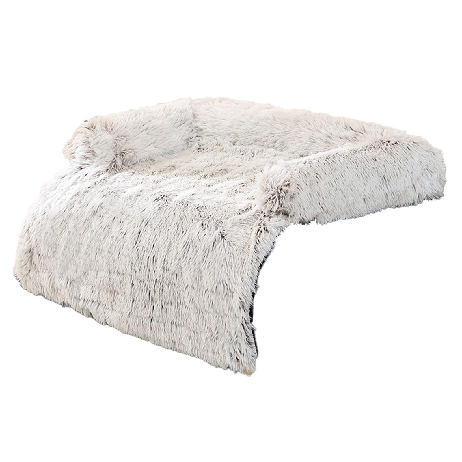 Sofá de Felpa Sofá Cama de Felpa for Camas de Felpa de Invierno Cojín Cama de Felpa Cama for Mascotas for Coche Confort Cálido for Accesorios de Perreras/296(Gradient Coffee Righ)