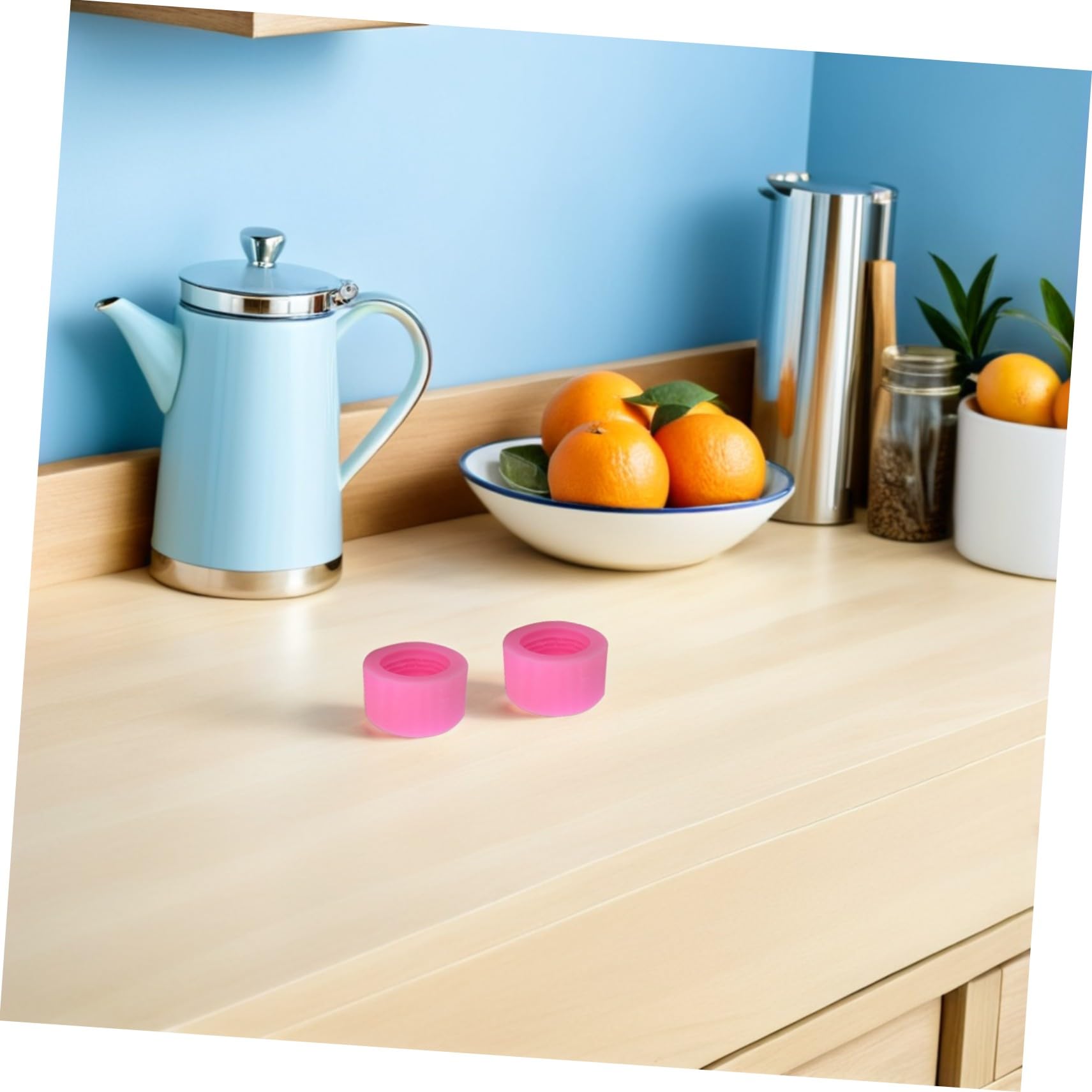 Stampo Macaron 3d in Silicone Alimentare, 10 Pezzi Rosa | Rilascio Facile, Forma Artistica, Uso Multiplo, per Cera, Decorazione e Feste Natalizie