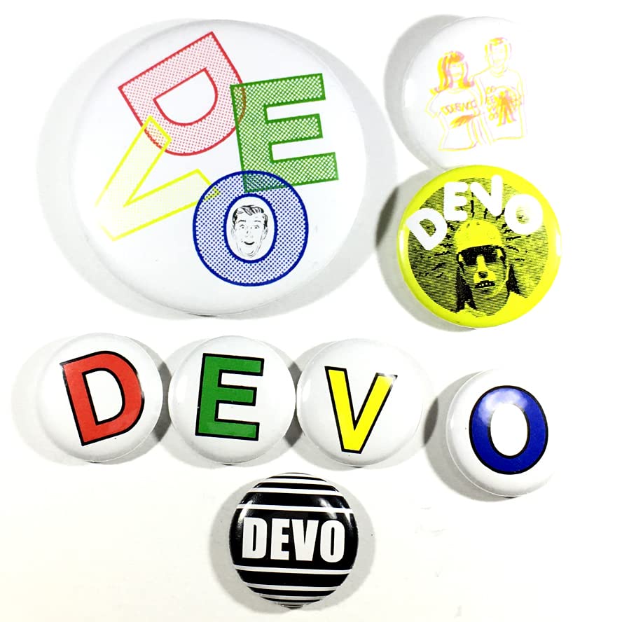 パワー 缶バッジ Amazon | 缶バッジ 8個セット DEVO ディーヴォ techno Pop New Wave