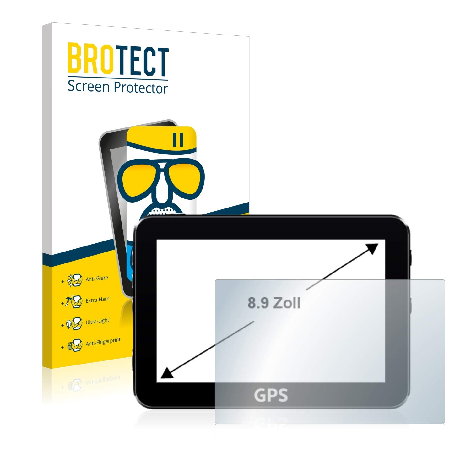 Anti-Reflejos Vidrio Protector Pantalla Para Garmin Camper 895 Pelicula