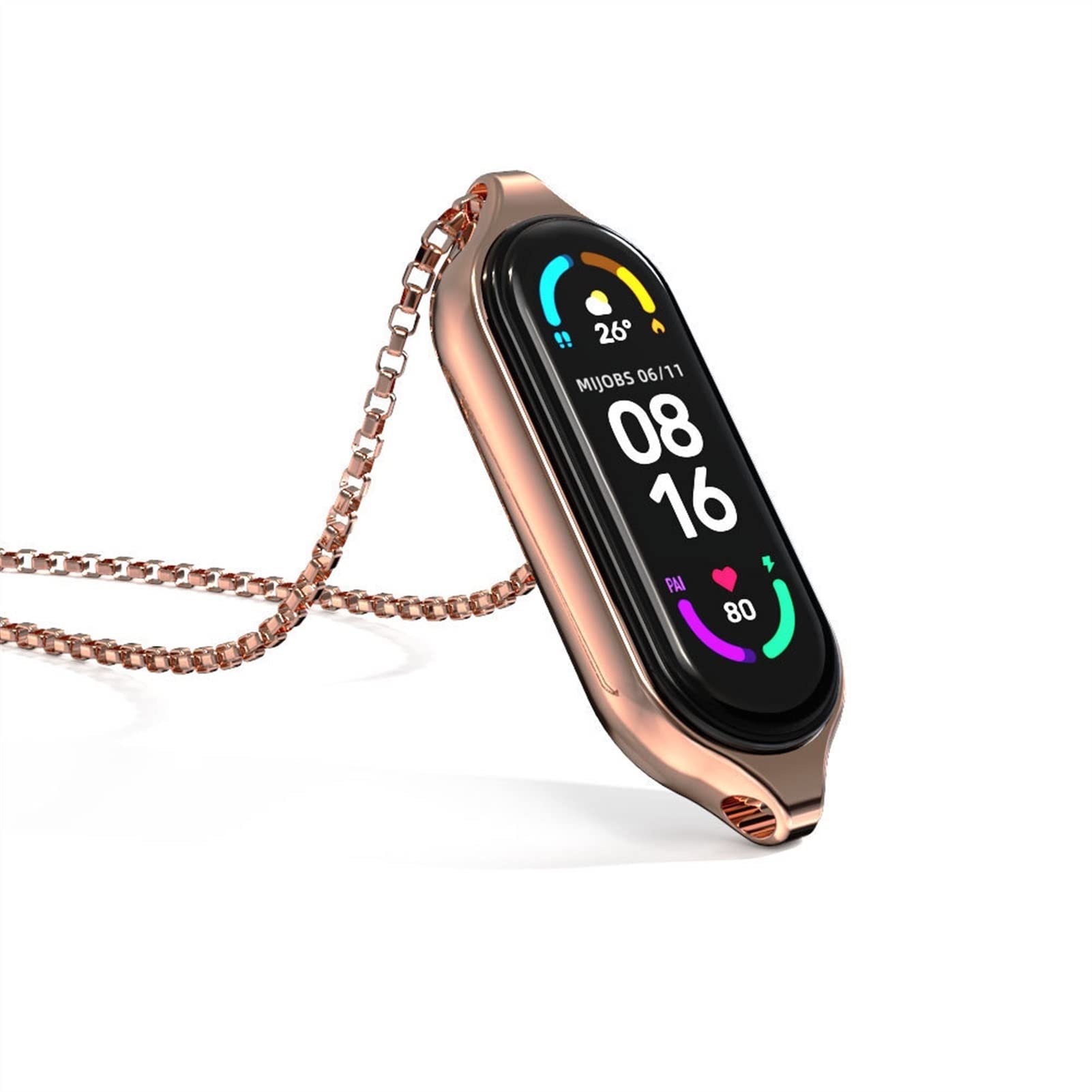 Amazon.co.jp: メタルペンダントネックレス、スマートウォッチMI 