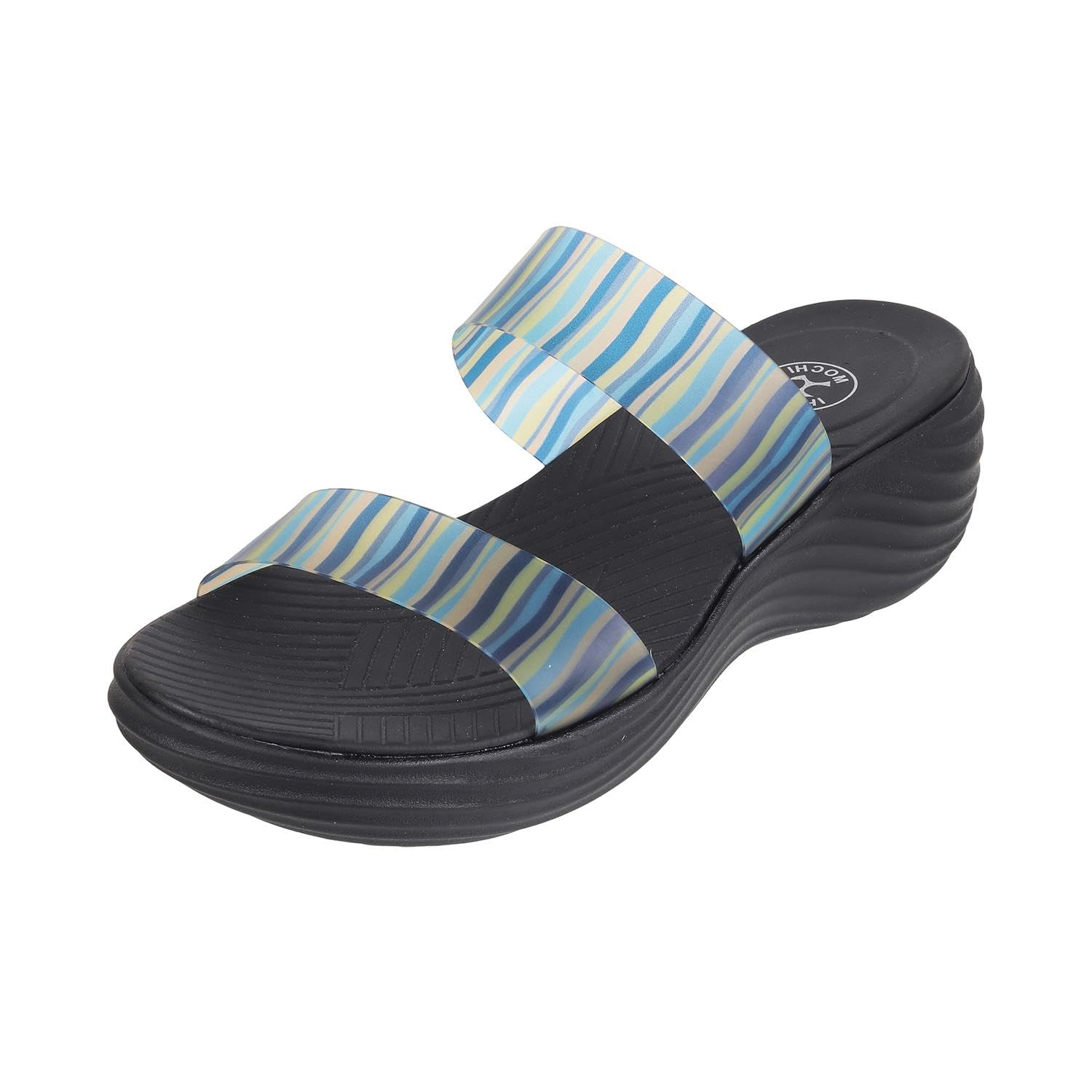 Mochi Women Black Wedge Heel Casual Sandal UK/5 EU/38 (41-171) (B0CPTFV1BB) Amazon Price History, Amazon Price Tracker