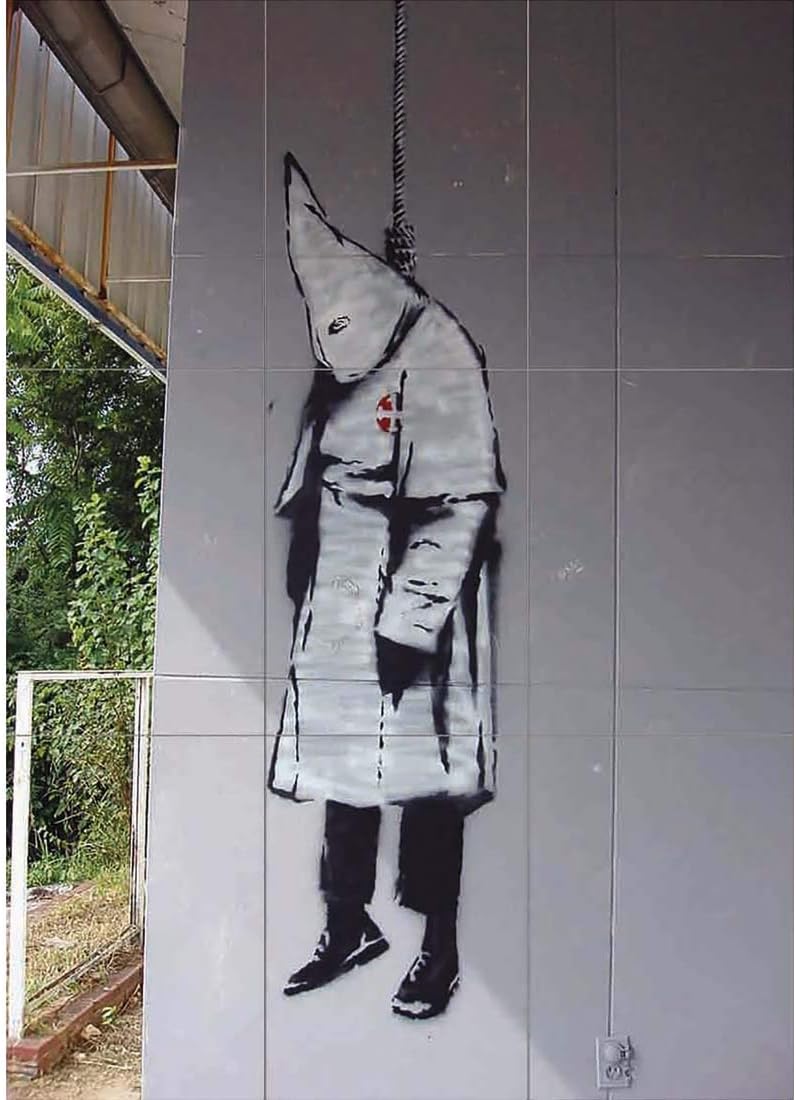 Banksy Hanged Member Of Klu Klux Klan Street Wall Art Multi Panel Poster Print 35x50 inches