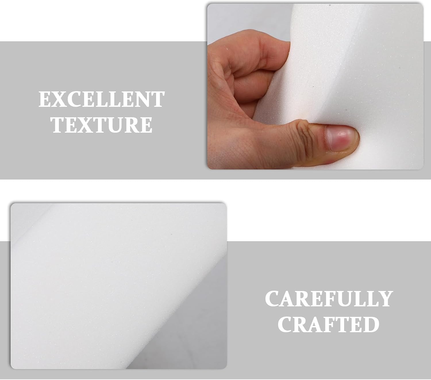 YARNOW Stuffing for Couch Cushion: 19.7x19.7 inch Square Upholstery Foam Cushions - Cut to Size - Stuffing Craft Foam Couch Chair Padding DIY Projects(1.2" Thick)