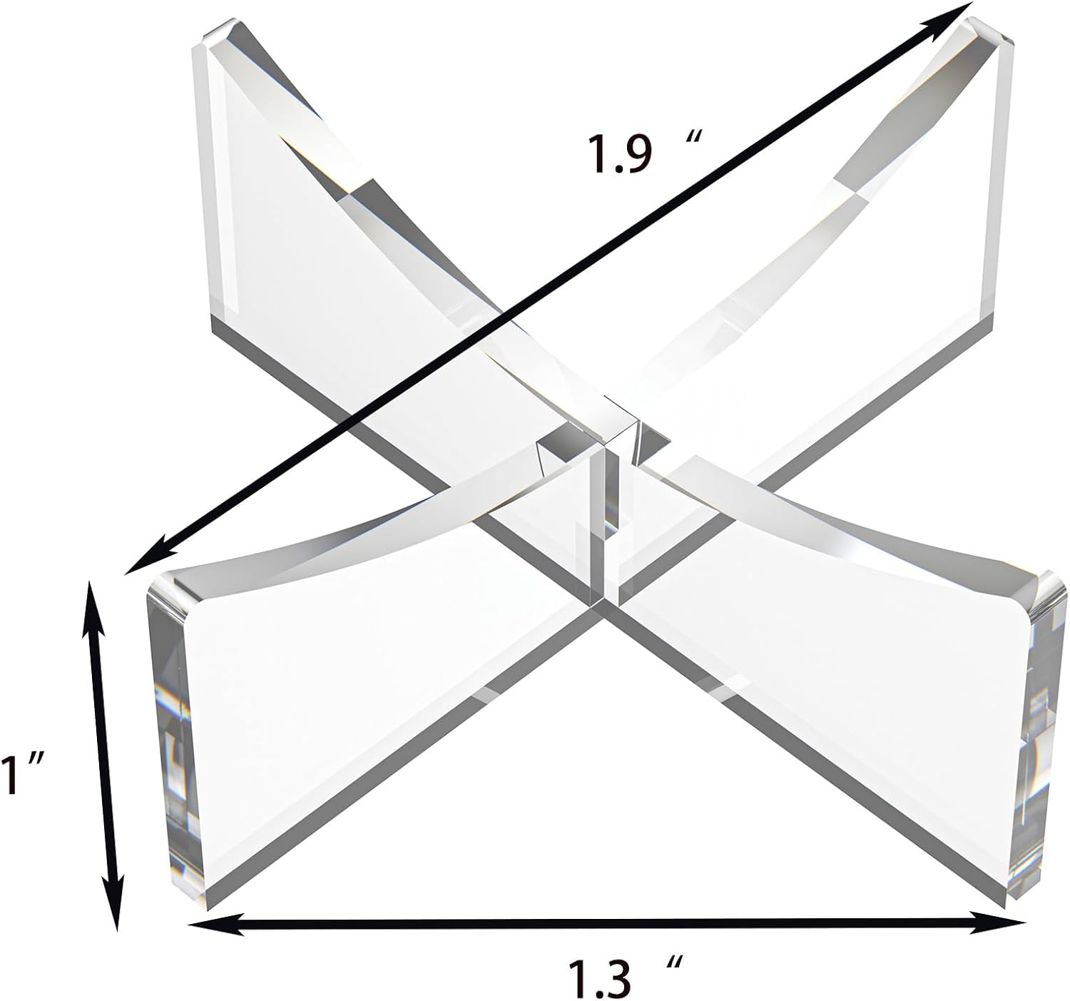 Acrylic Ball Holder 3-Pack, Small Size for Baseball, Softball & Golf Ball; Medium & Large Size for Basketball, Soccer, Volleyball; Horizontal Size for Rugby and Football