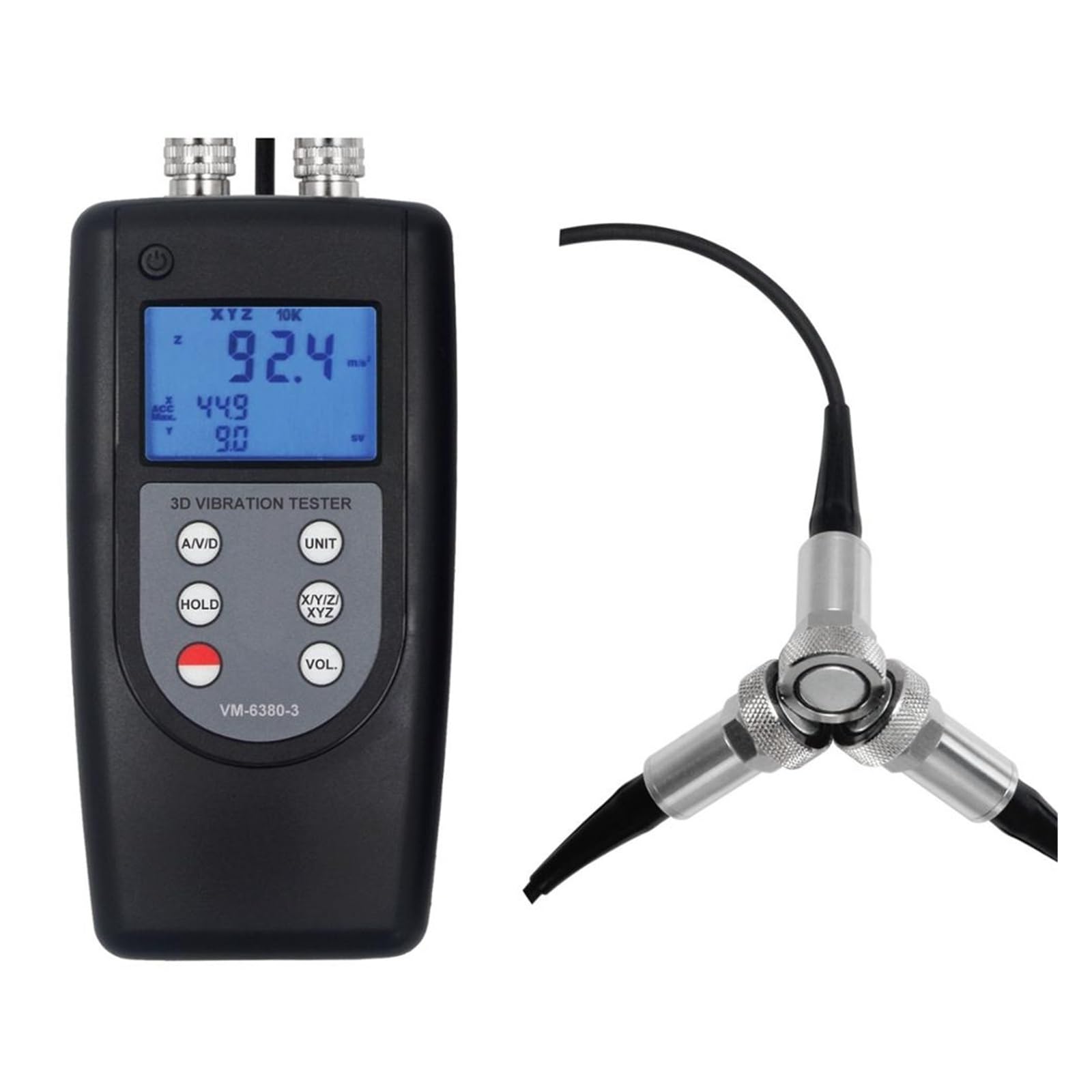 3 Channel Vibration Meter,Three Analyzer for Industrial Inspection