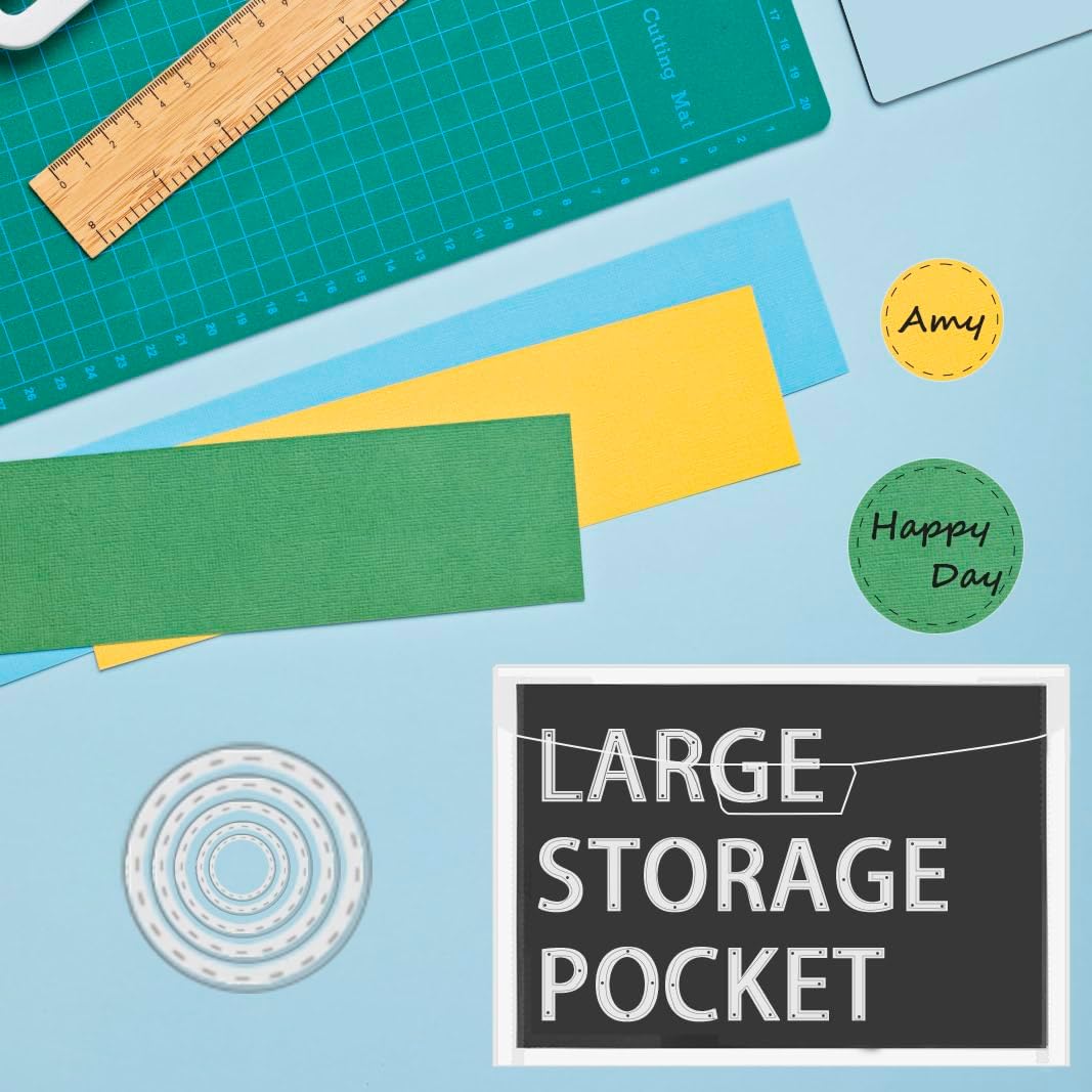 20 PCS 8 x 12 Inch Large Die Cut Storage Envelopes with 1 mm Magnetic Sheets for Dies Storage, Die Storage Envelopes and Magnet Sheets