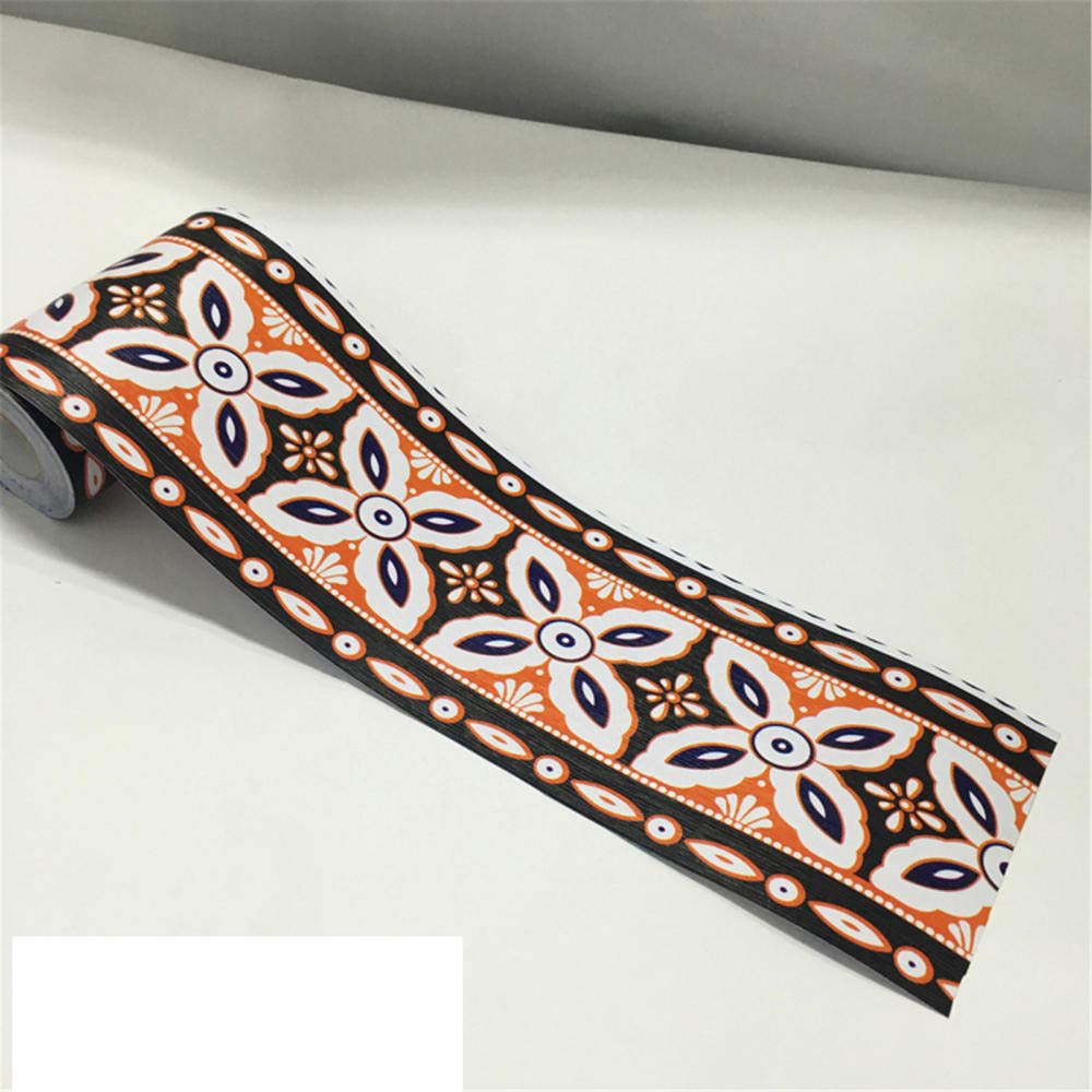 ZXGRfdefa Border Decal, Peel and Stick Wallpaper Border Multicolor