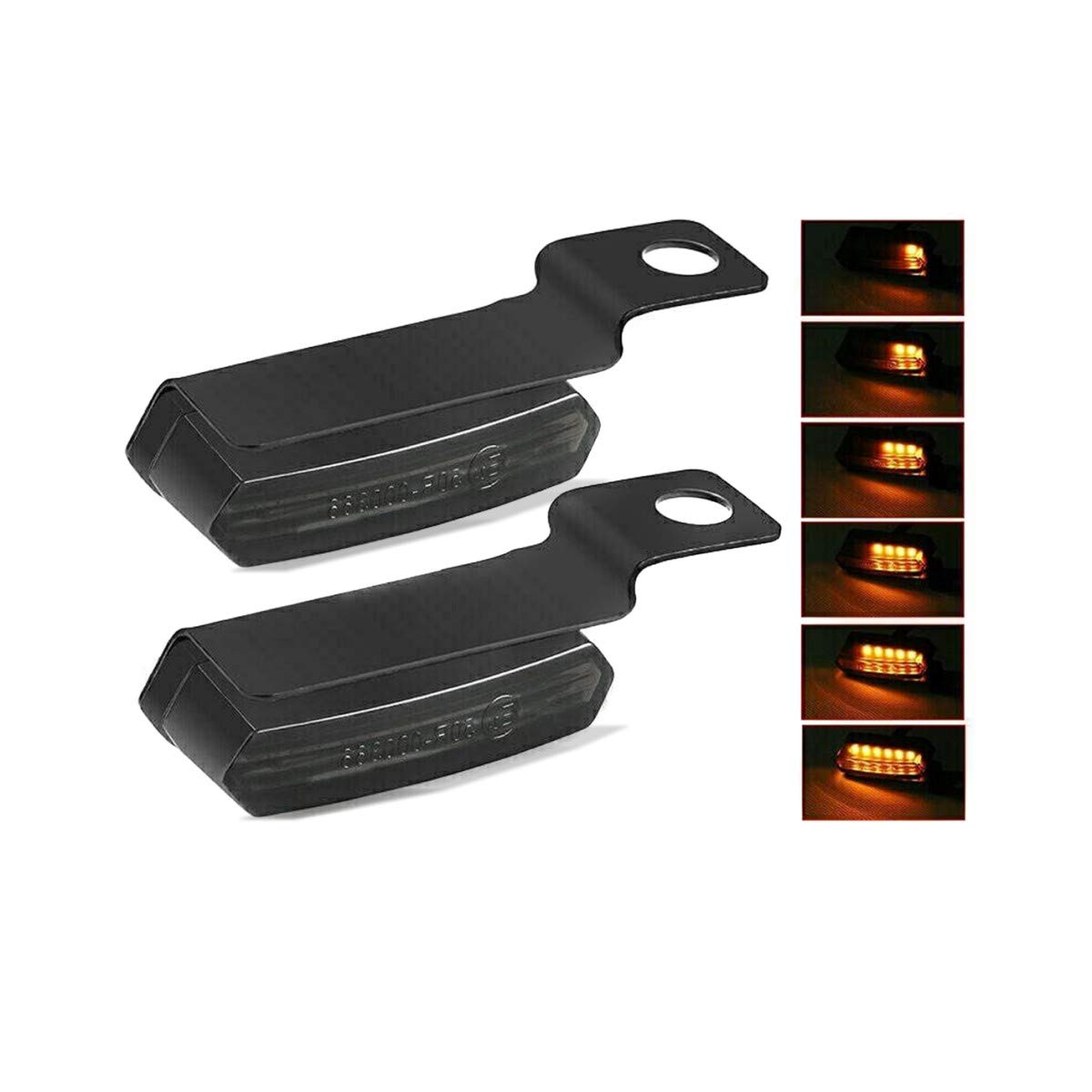 Set Faro LED Moto 7" Negro + LED Intermitentes Manillar Moto XS Tintado