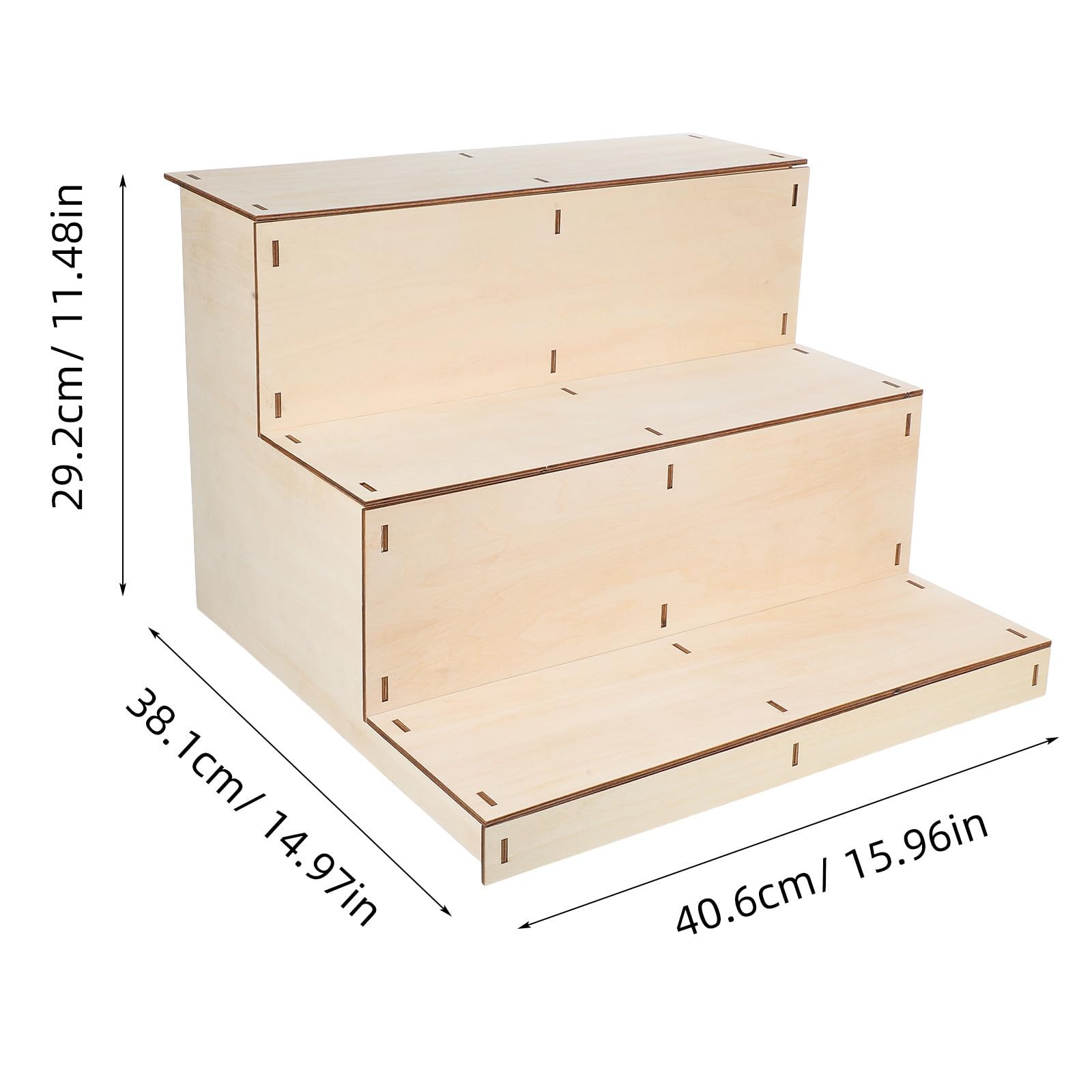 SHINEOFI Expositor Madera para Niveles de Varios Natural Mesa