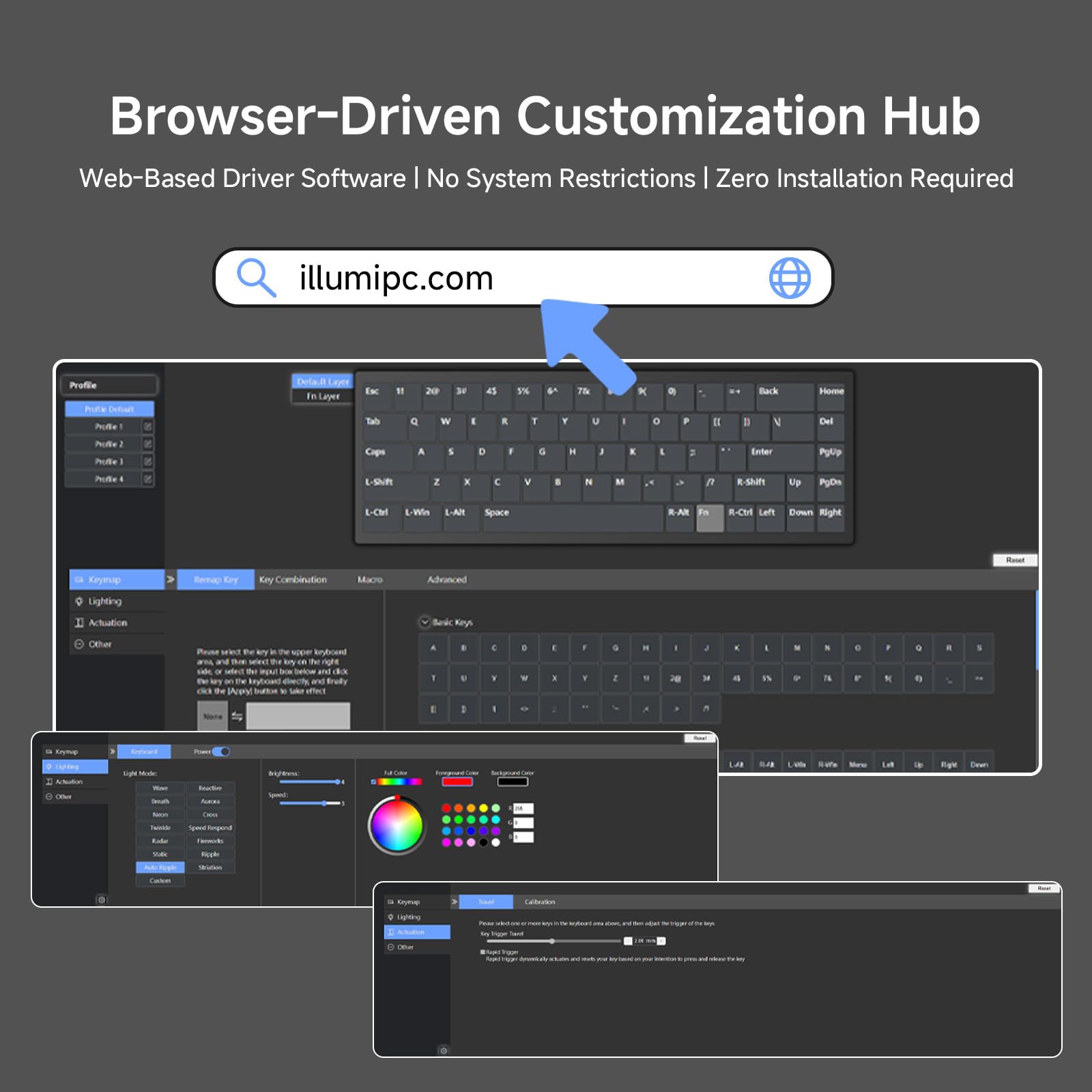 TMKB T68-C HE Rapid Trigger Gaming Keyboard - Hall Effect Magnetic Switches with Adjustable Actuation, 8000 Hz Polling Rate, 60% Hot-Swappable Compact for FPS/RTS Gamers (Black/Red)