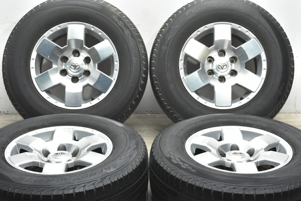 Amazon | 中古 タイヤホイール 4本セット 17インチ 7.5J +15 265/70R17 