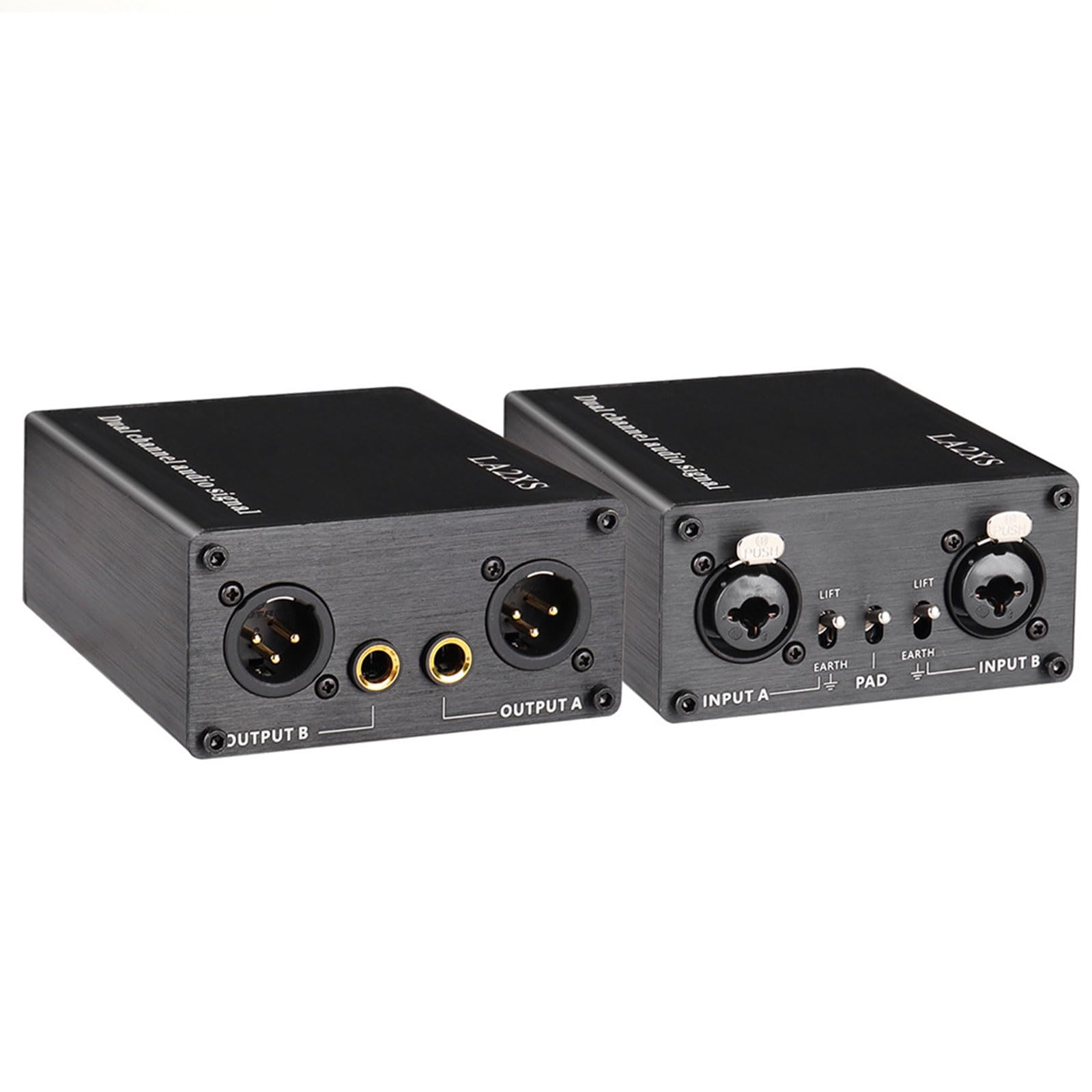 Professionale Stereo Ground Loop Isolatori 3.5 6.35 LA2XS Filtro Rumore Isolatori Cancellatore di Rumore Per PC