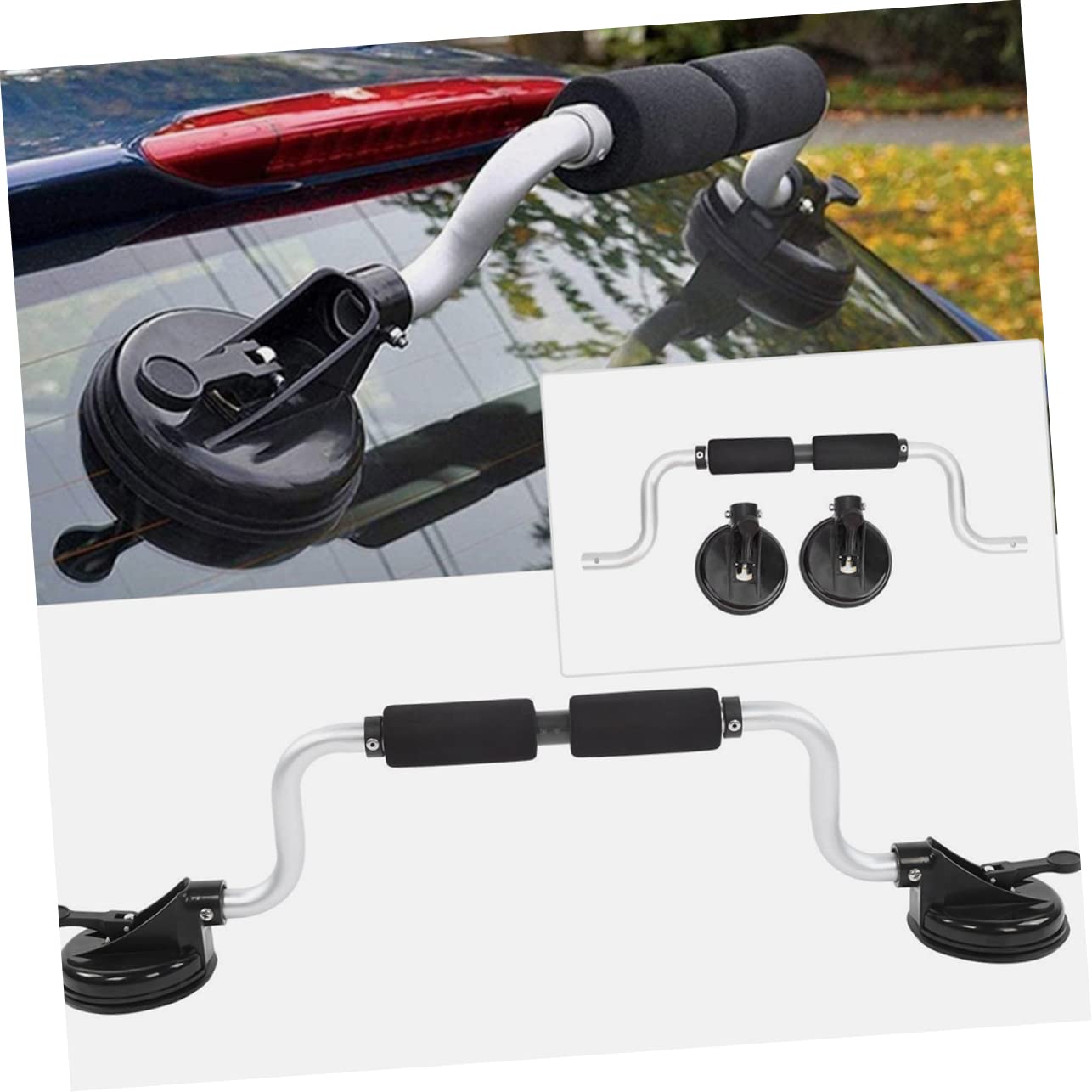 VICASKY Aluminum Alloy Boat Roller with Suction Cup Assist for Kayak Canoe Surfboard Supports Up to Durable and Secure Loading Tool for Car Roof Transport