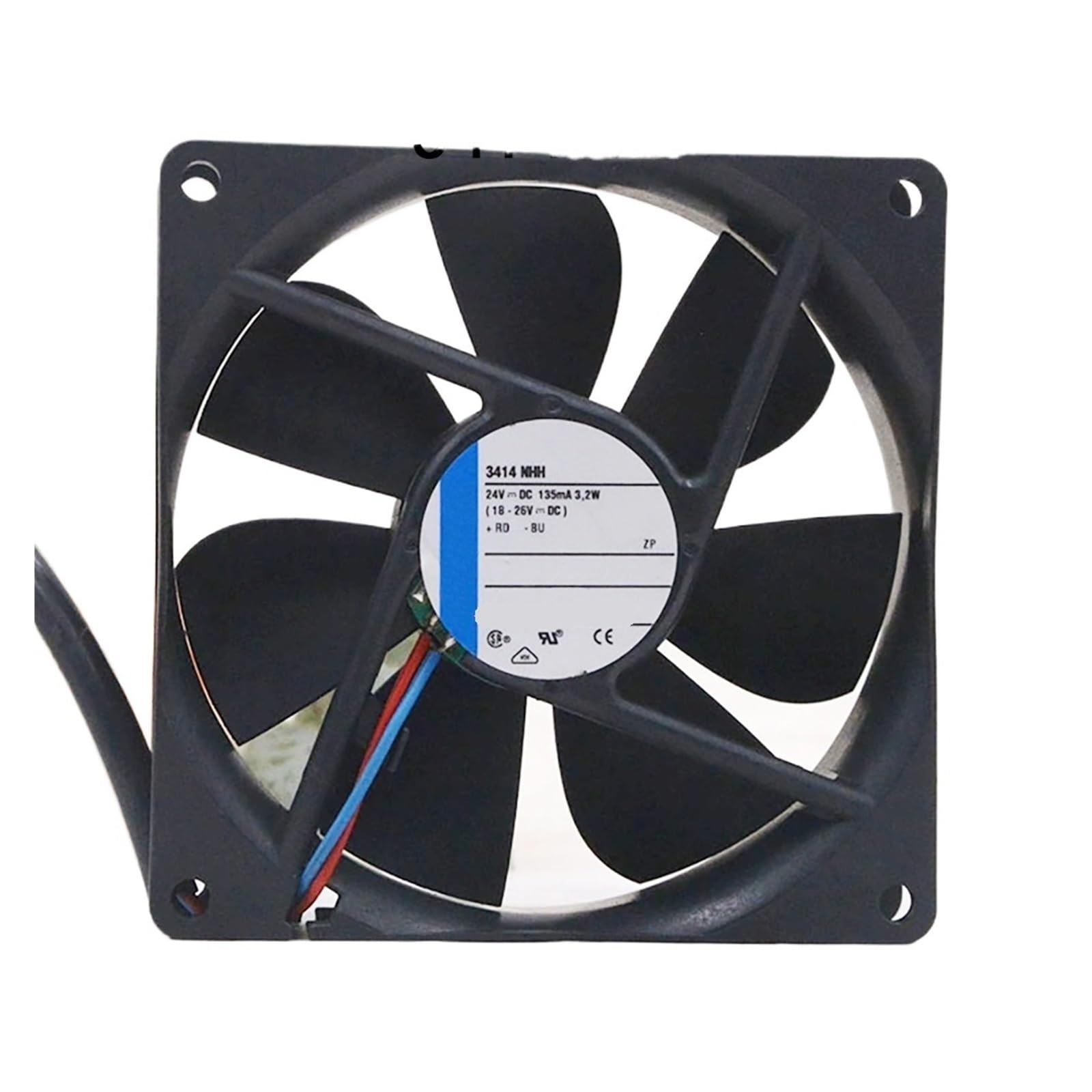 YLPWKMVZ Axial Fan 3.2W 3414NHH 24VDC 135mA 92 * 92 * 25mm Silent Cooling Server Fan